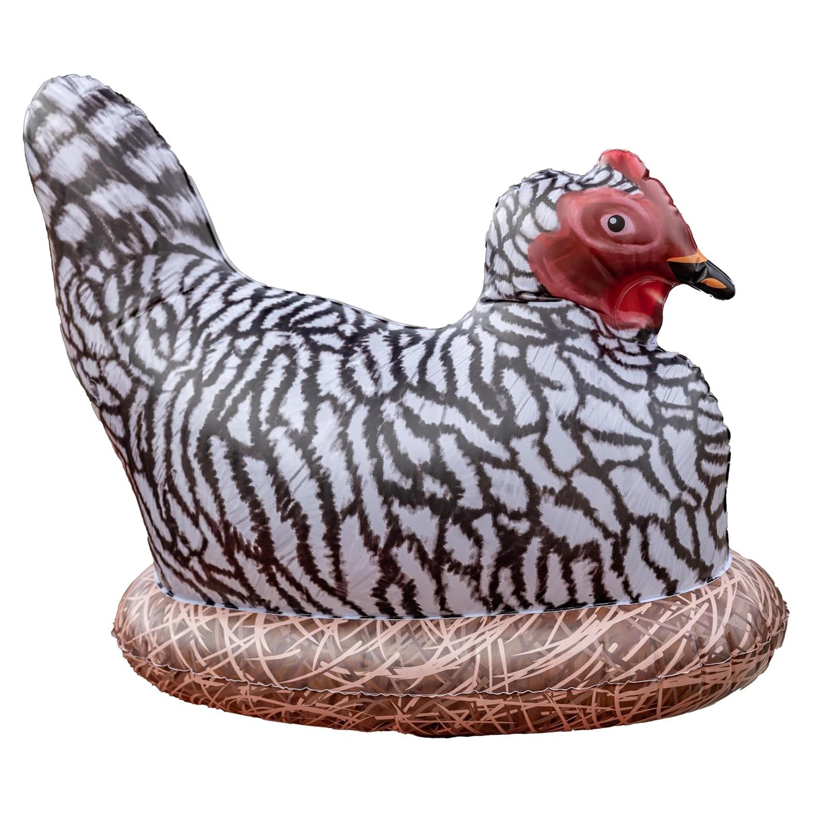 Pollo Inflable Gigante Cawowa 66x61x36 cm para Fiesta