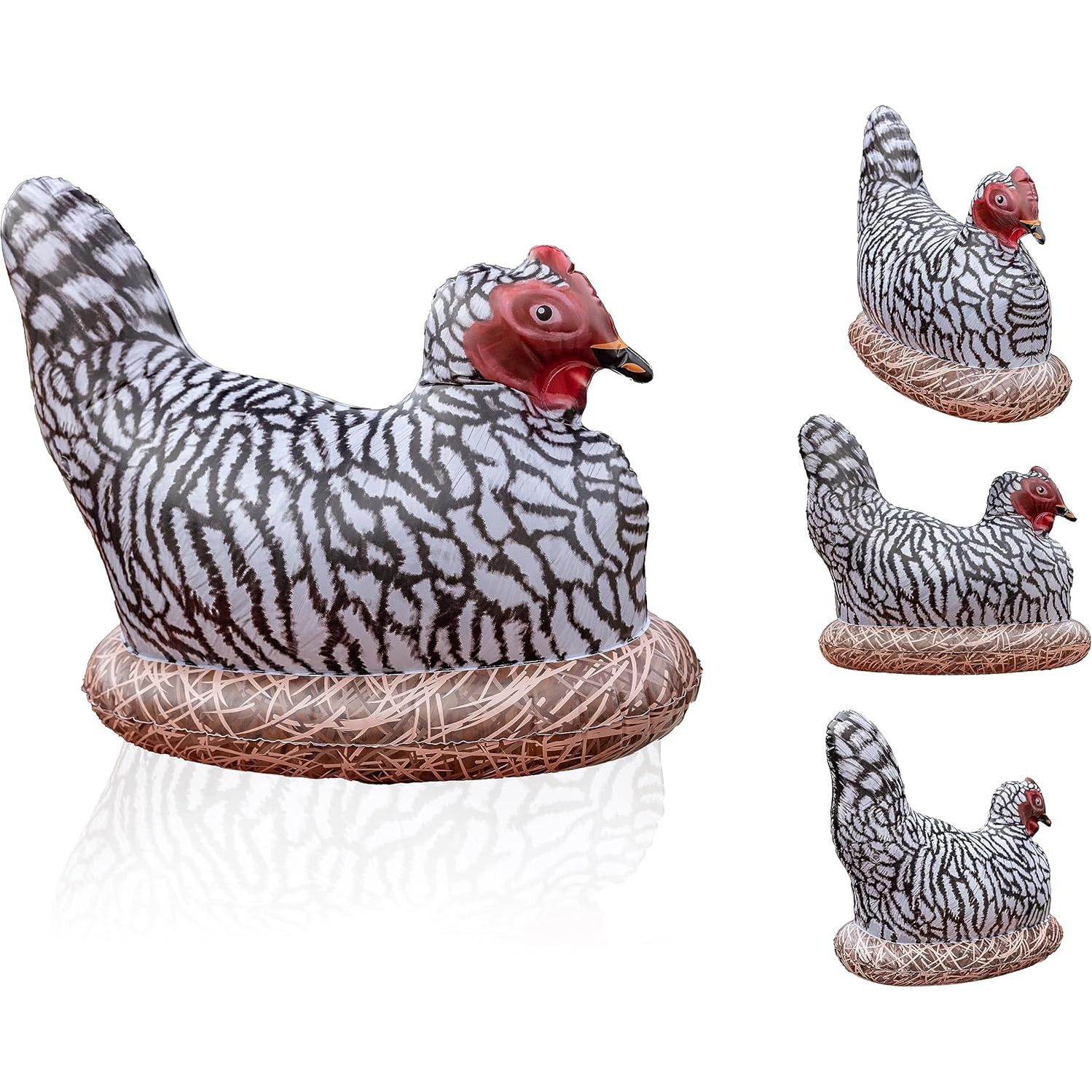 Pollo Inflable Gigante Cawowa 66x61x36 cm para Fiesta