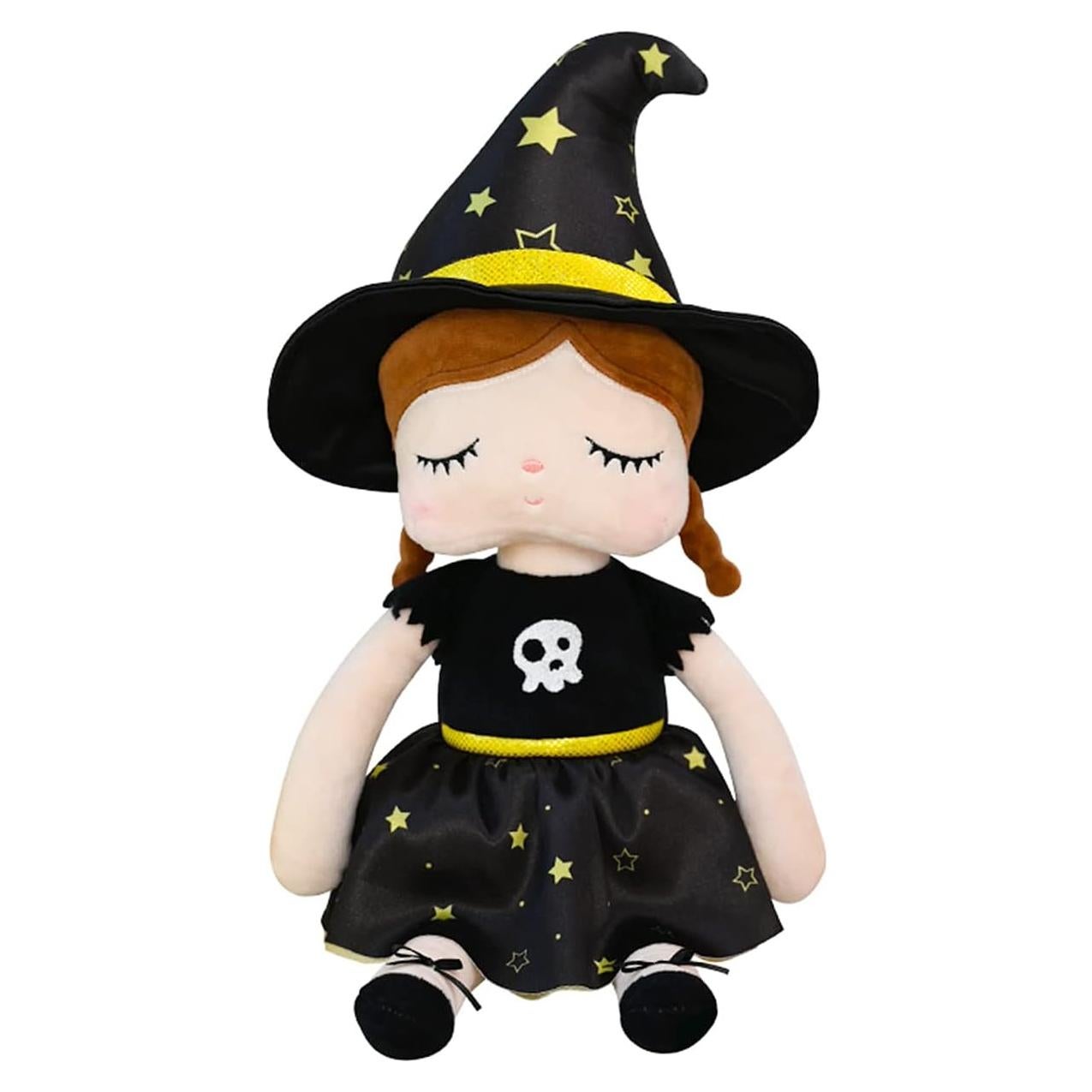 Muñeca de Peluche Bruja Angela 33 cm - Regalo Halloween