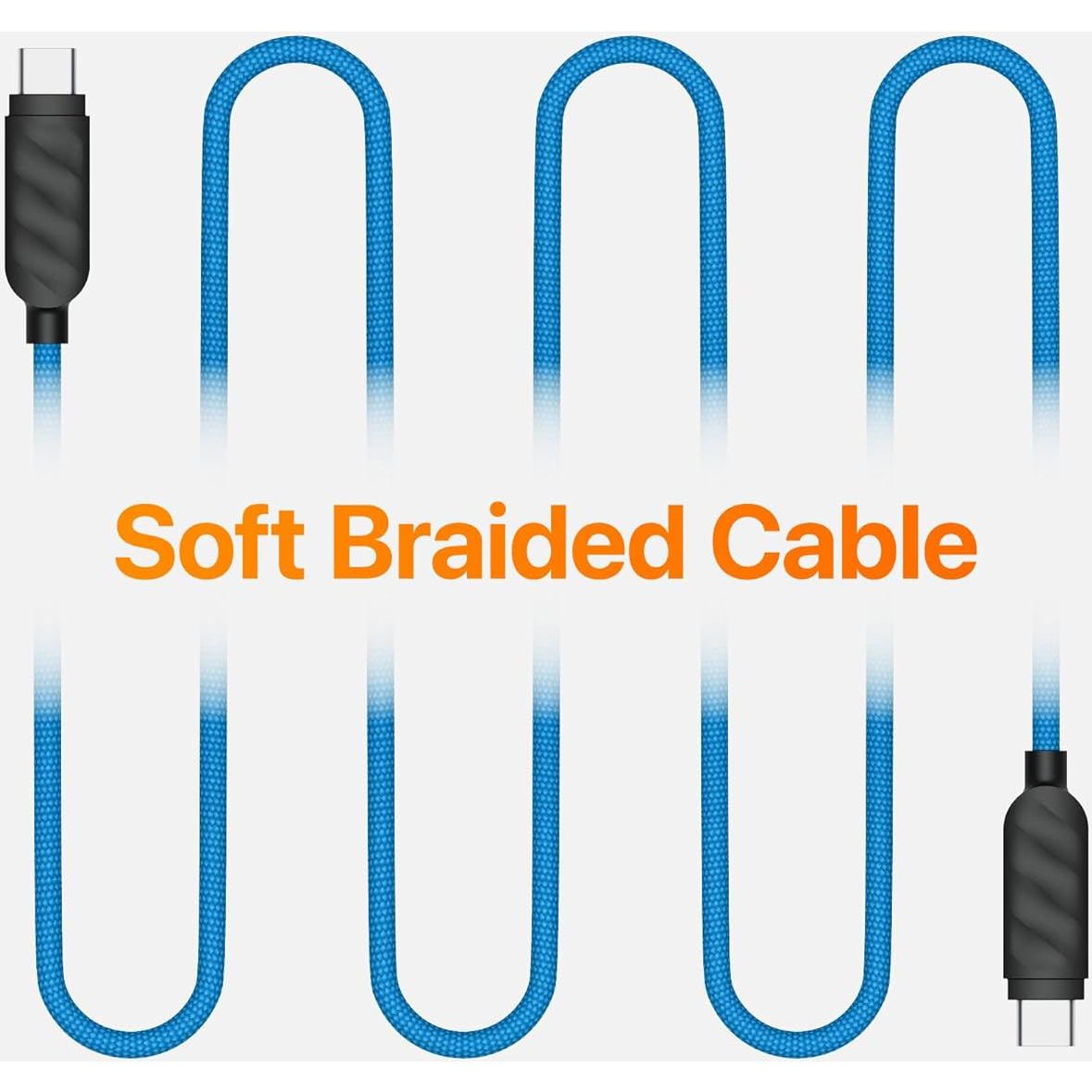 Cable USB-C trenzado UPPERCASE Designs 1m 60W carga rápida