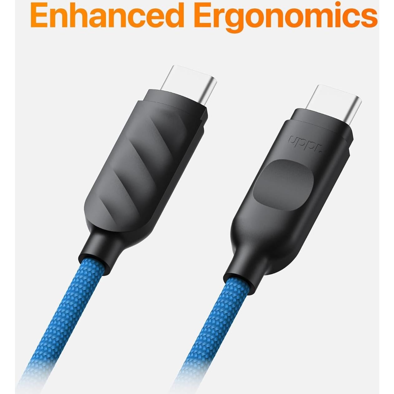 Cable USB-C trenzado UPPERCASE Designs 1m 60W carga rápida