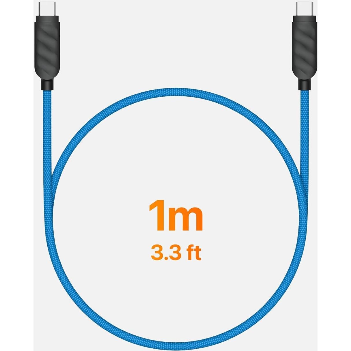 Cable USB-C trenzado UPPERCASE Designs 1m 60W carga rápida