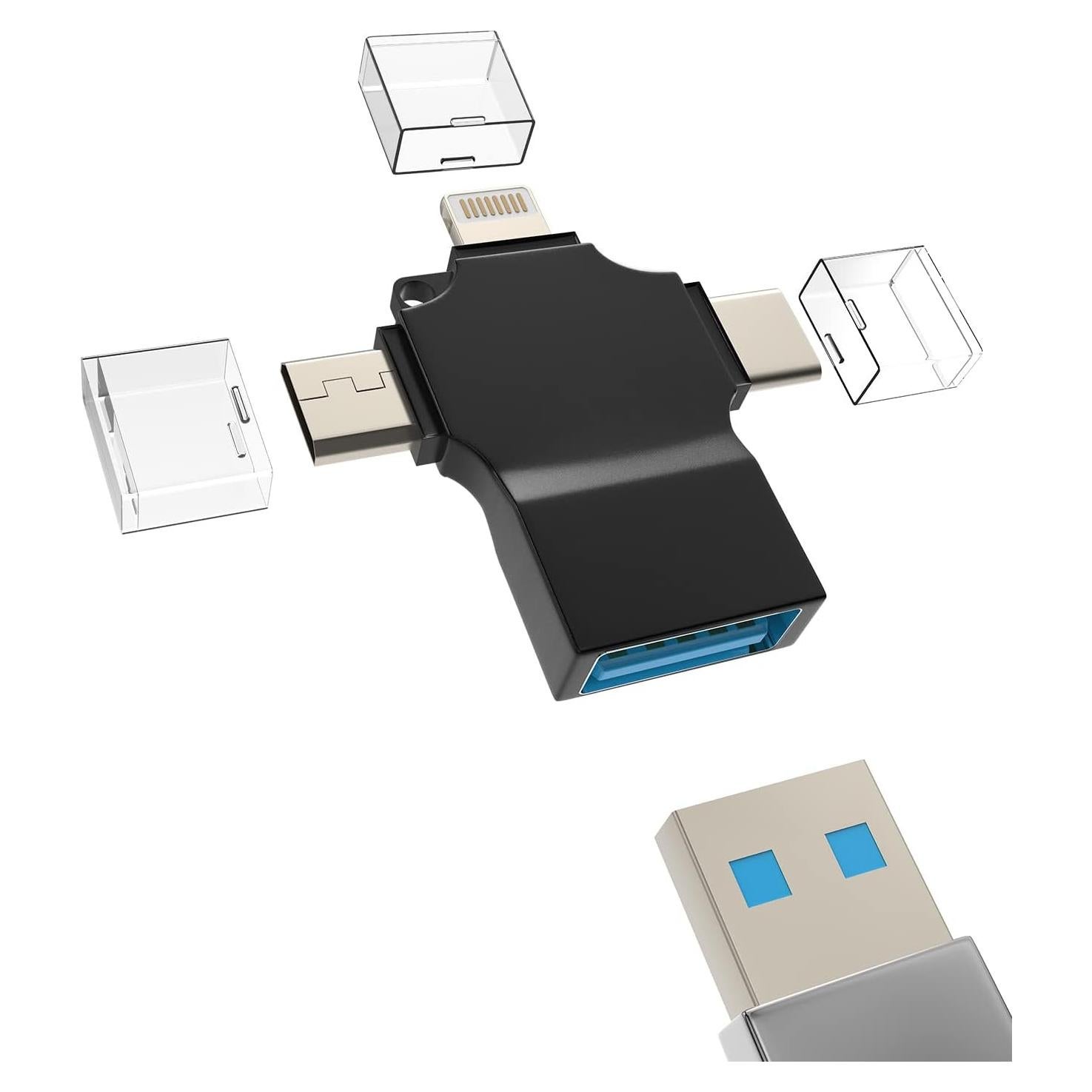 Adaptador USB OTG 3 en 1 Zoyuzan Tipo C Lightning Micro USB