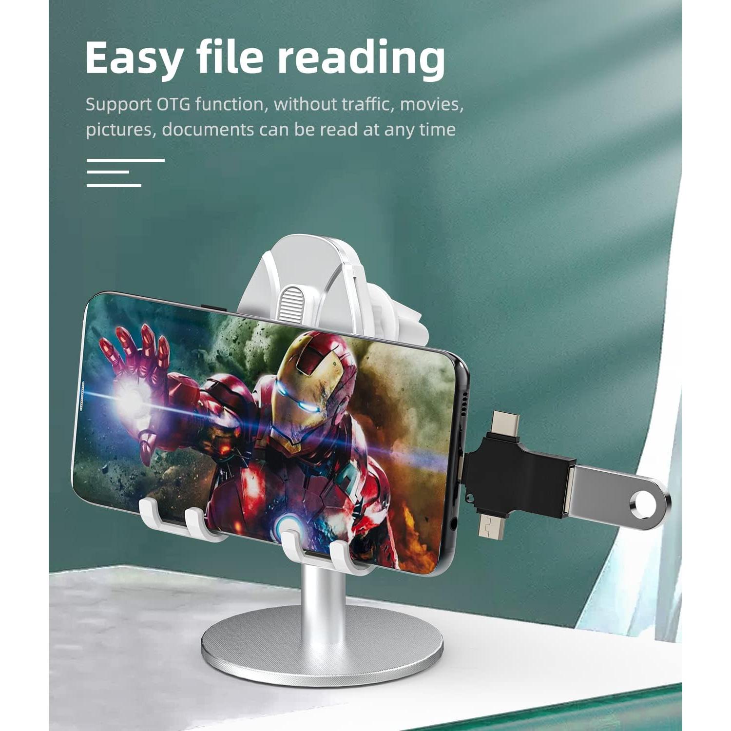 Adaptador USB OTG 3 en 1 Zoyuzan Tipo C Lightning Micro USB