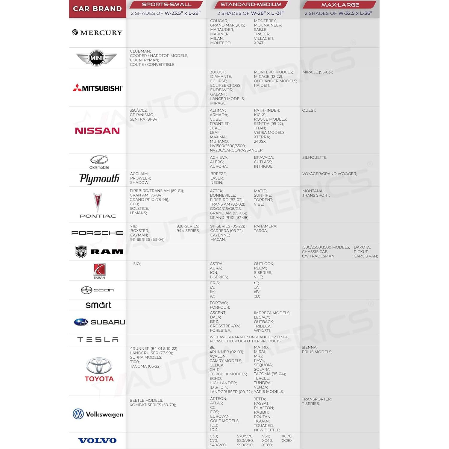 Protector Solar Plegable Autoamerics 2 Piezas Bandera EE. UU.