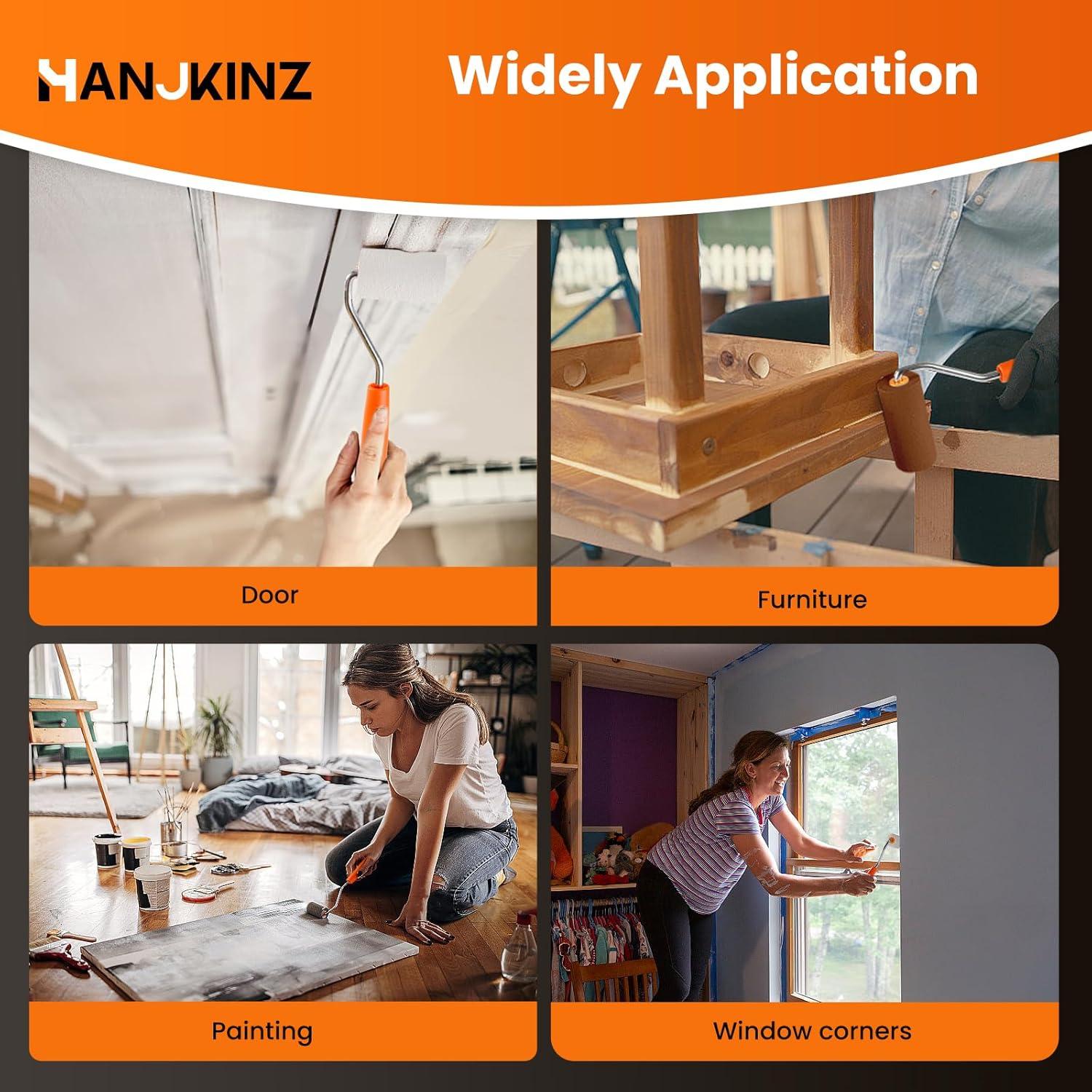 Kit de Rodillos de Pintura 20 Pcs 2" Espuma y Microfibra