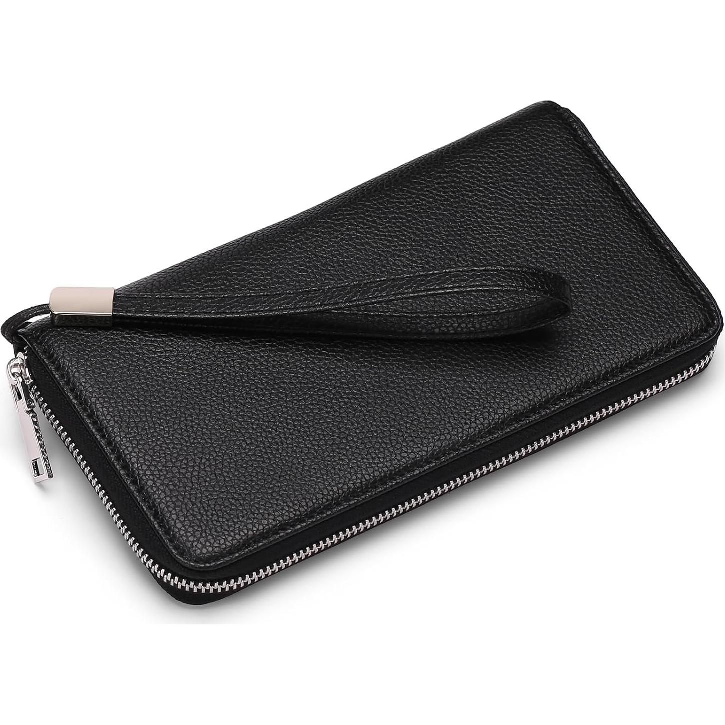 Cartera GOIACII para Mujeres con Bloqueo RFID y Muñequera