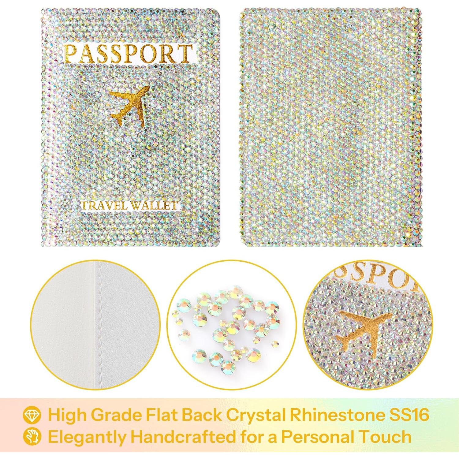 Funda de Pasaporte SlowVibes con Etiqueta de Equipaje Brillante