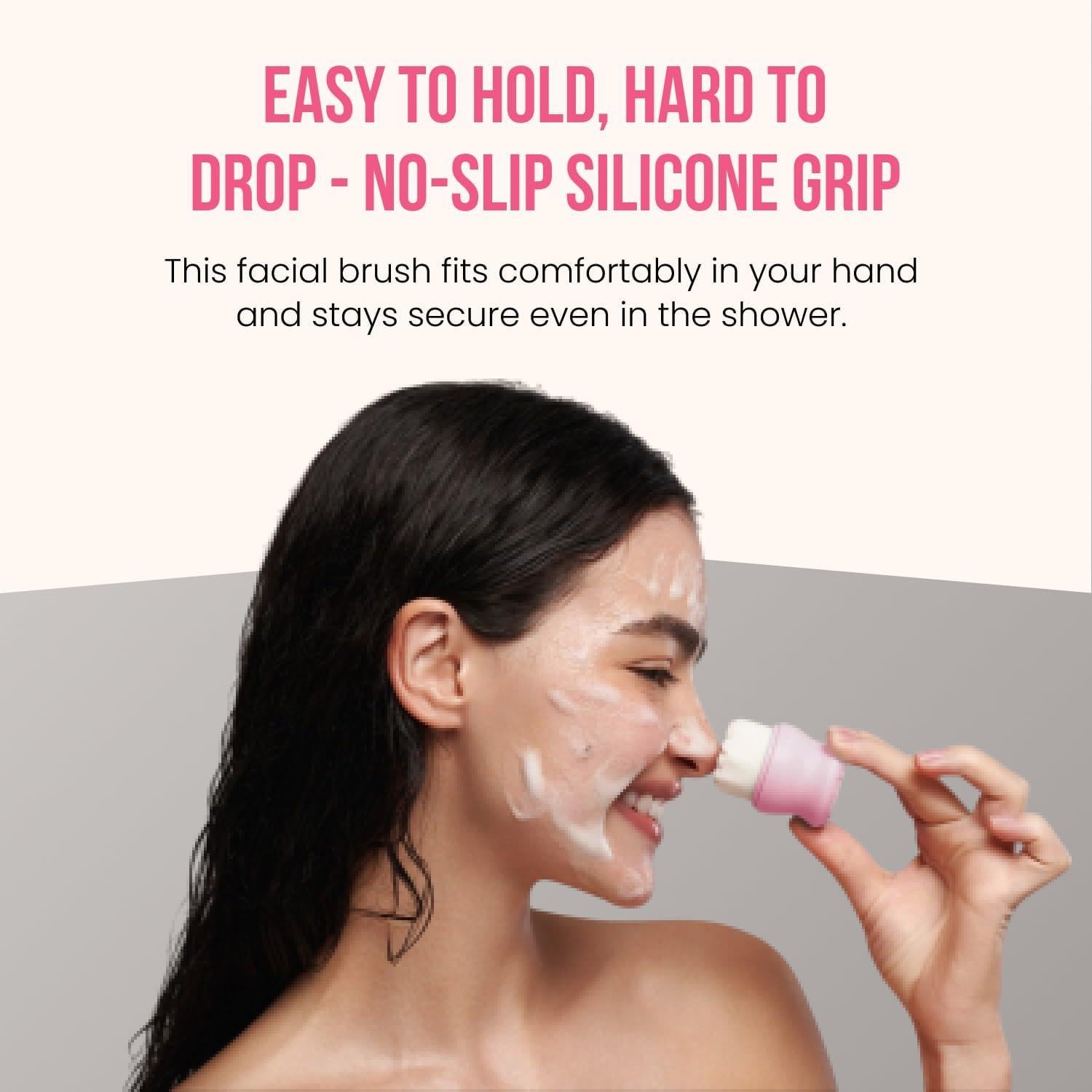 Exfoliador Facial de Silicona SILKLE - Paquete de 2 Rosa