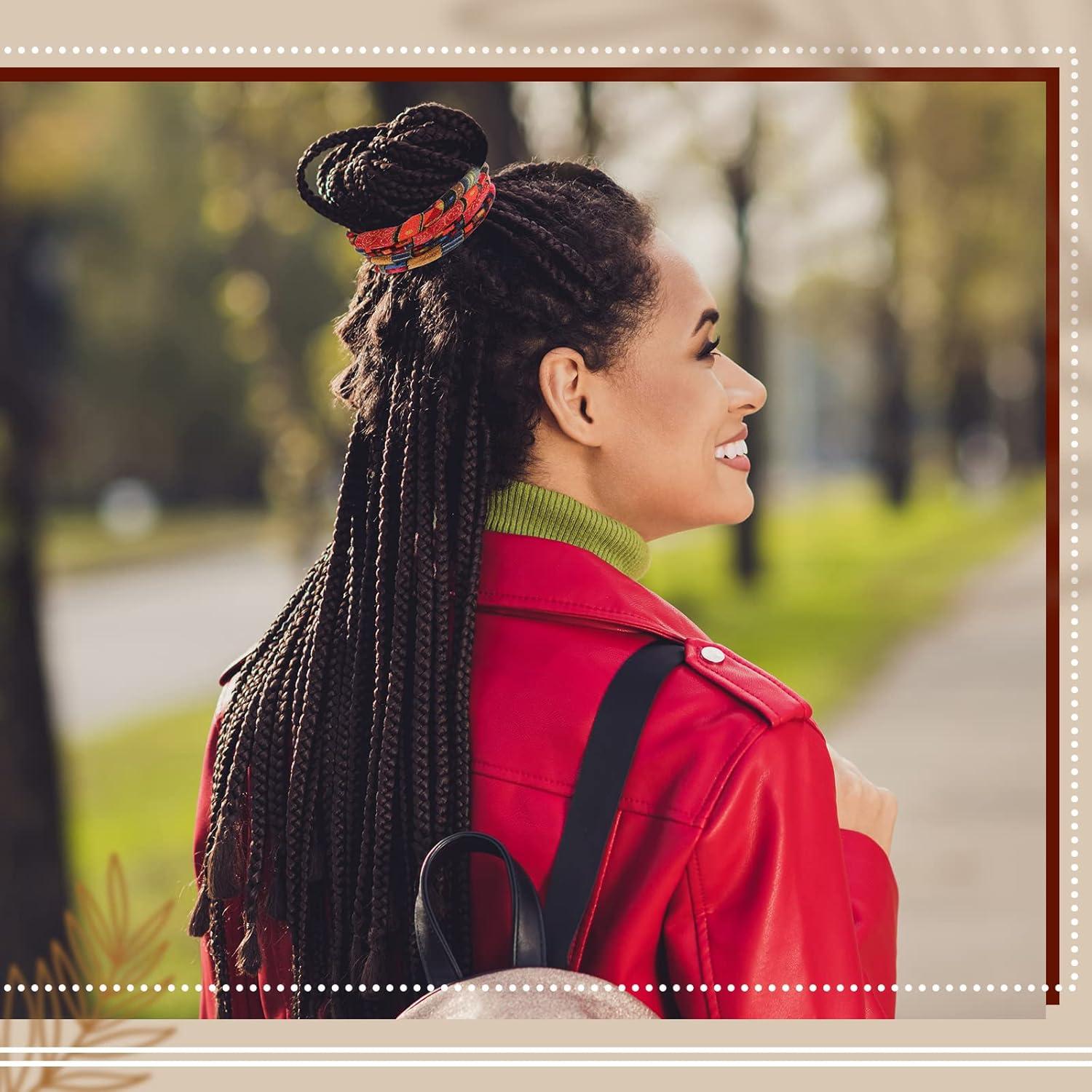 Corbatas de Cabello Espiral Hanaive 2 Pcs Patrón Chic