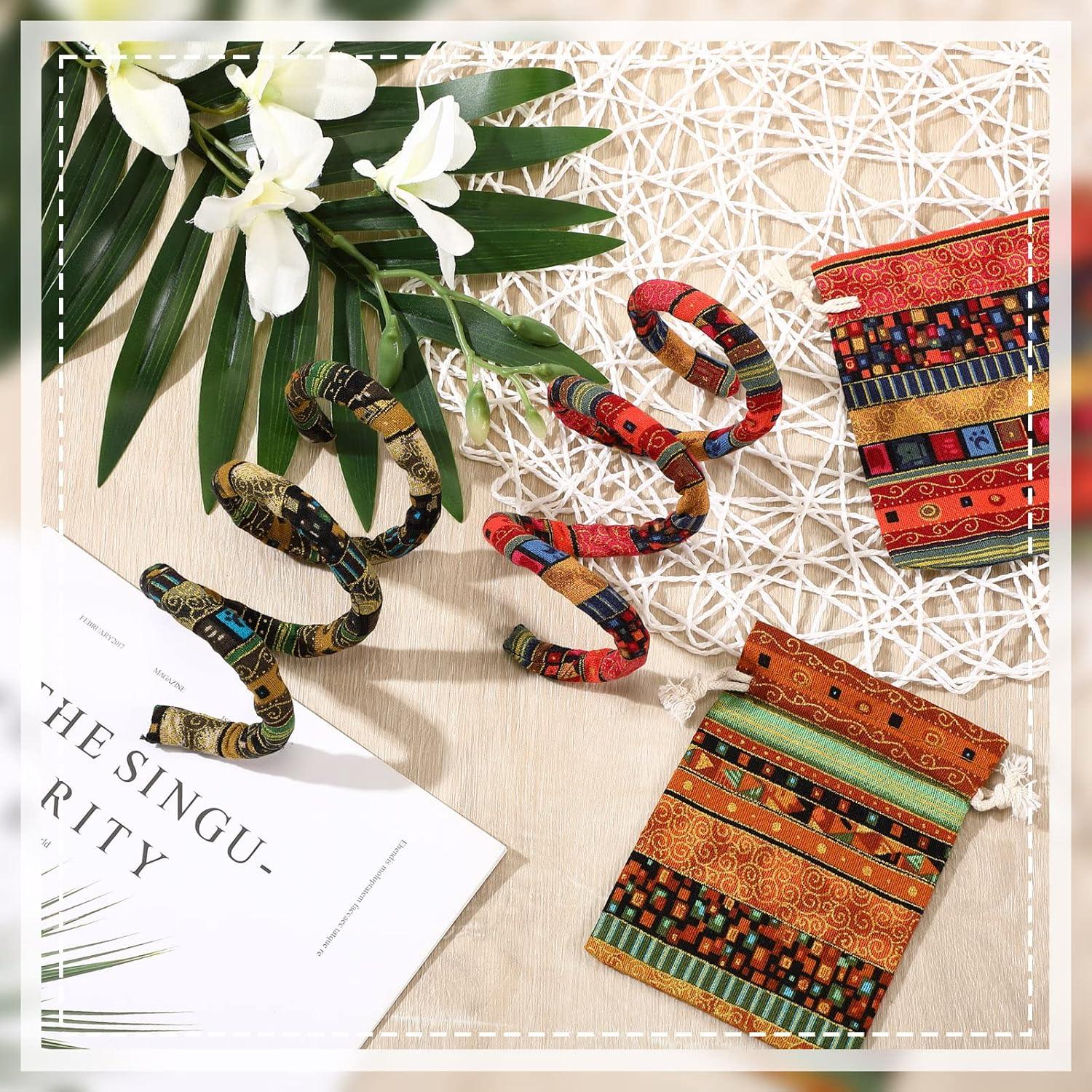 Corbatas de Cabello Espiral Hanaive 2 Pcs Patrón Chic