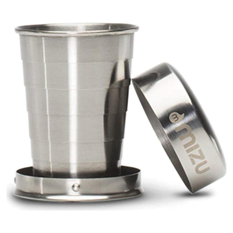 Vaso de Chupito Plegable Mizu 2 oz Acero Inoxidable Libre BPA