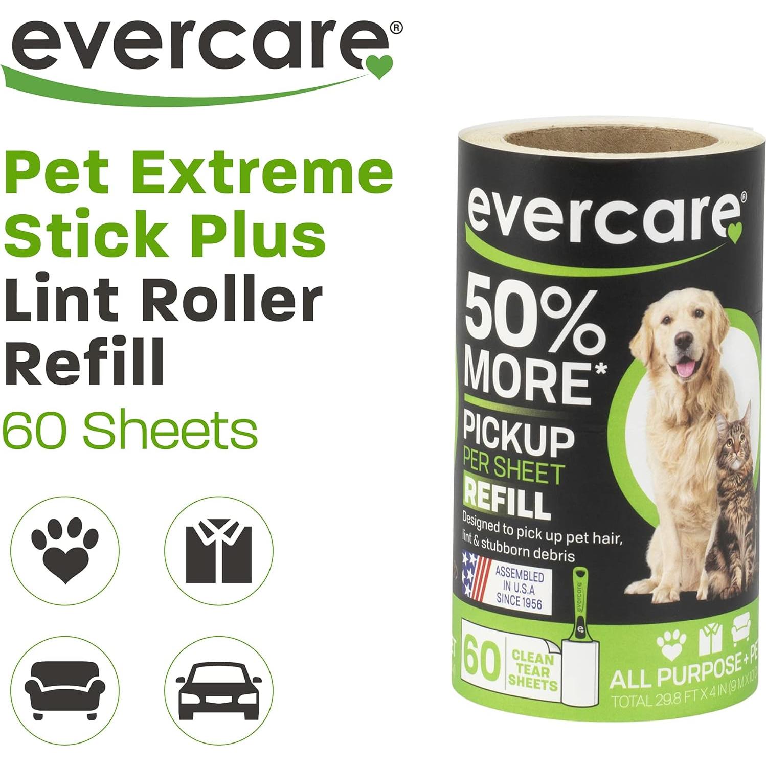 Recarga Rodillo Adhesivo Evercare 60 Hojas Paquete 6