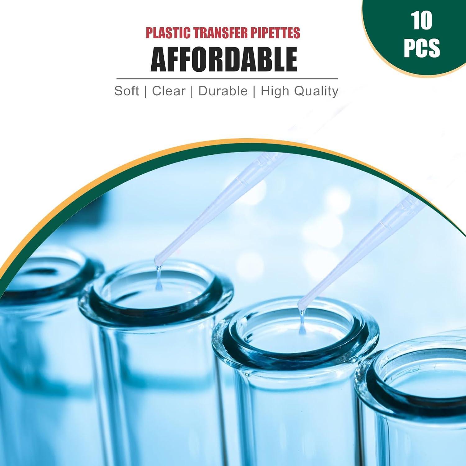 Pipetas desechables Moveland 3ml, 10 unidades, graduadas