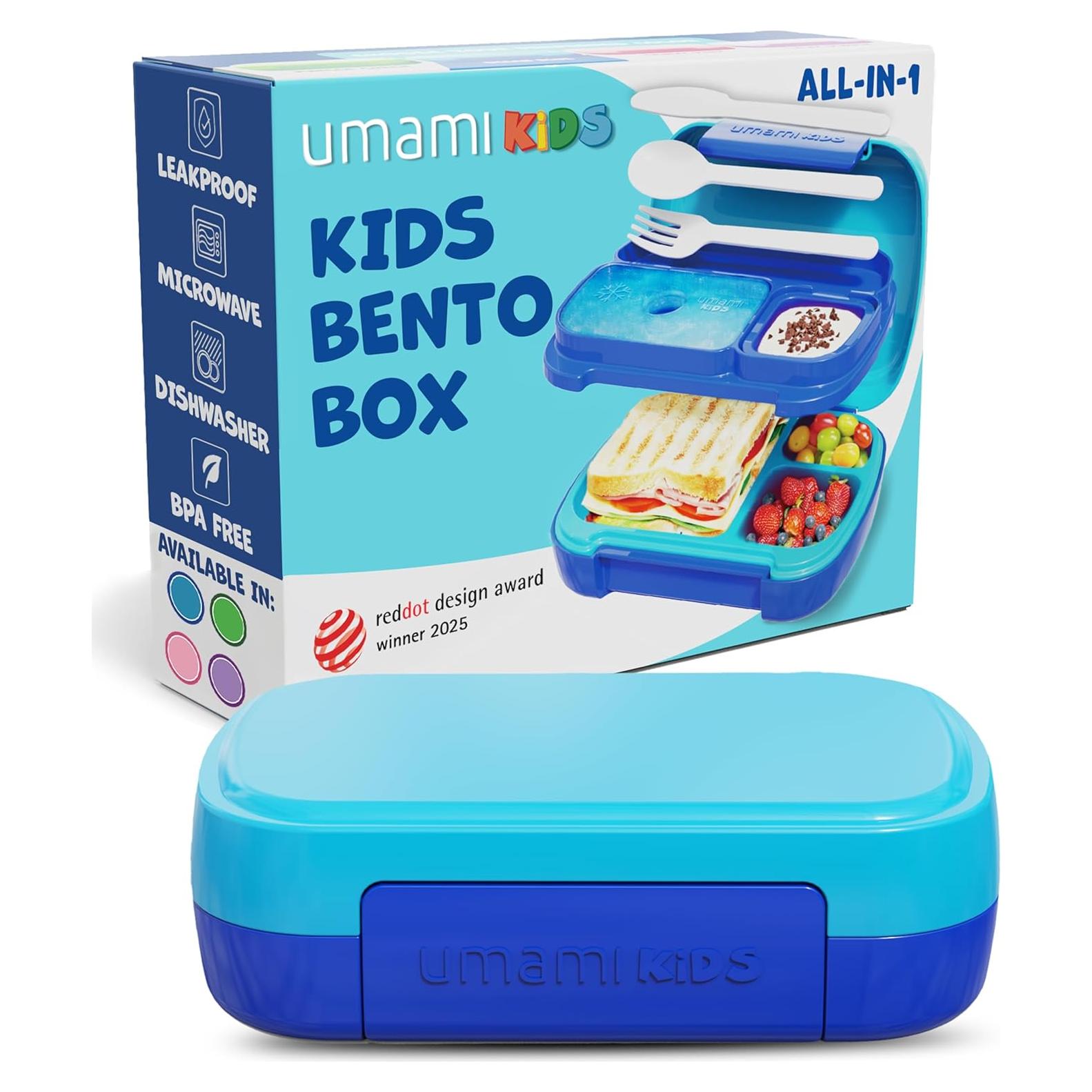 Caja Bento Umami para Niños 680 ml Azul, A Prueba de Fugas