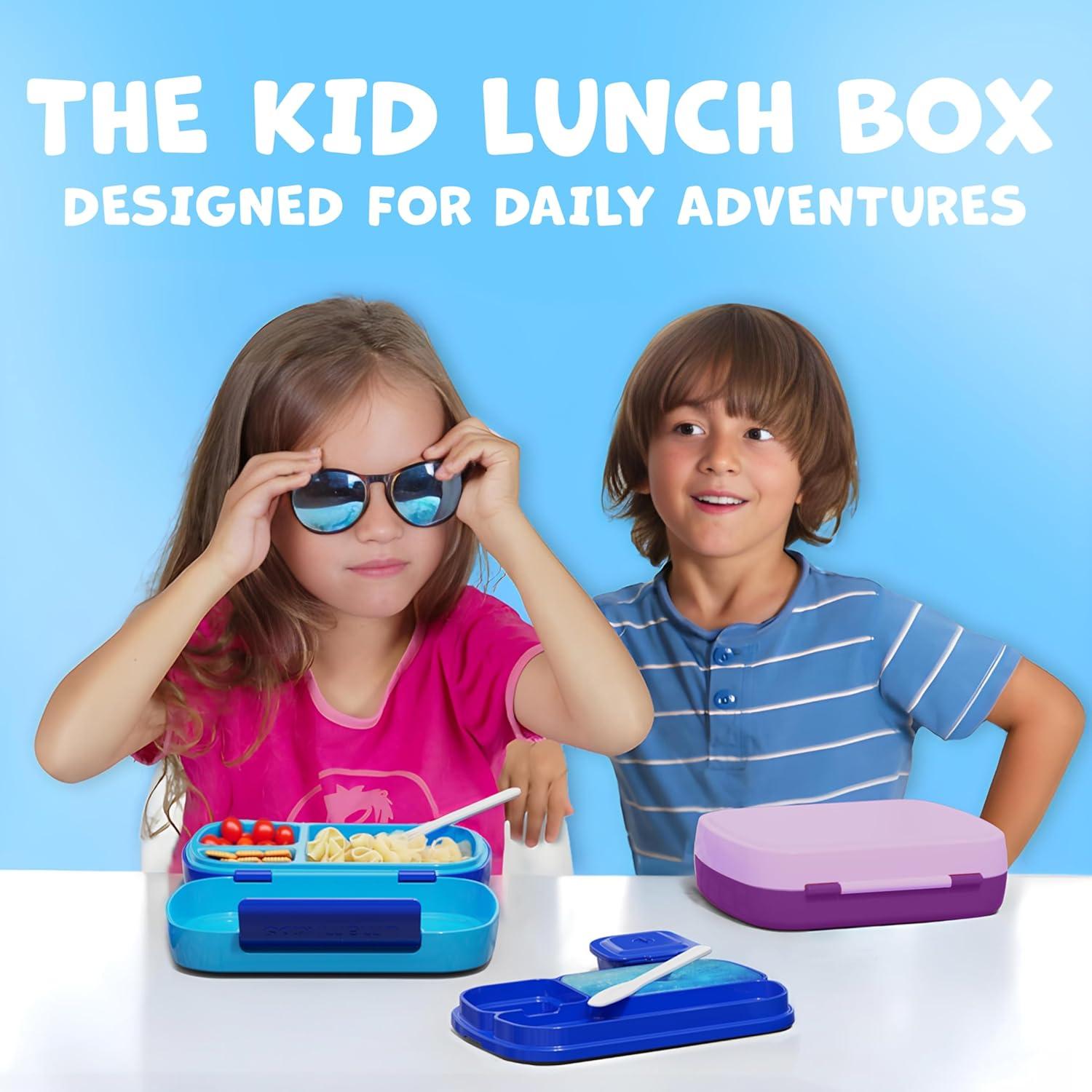 Caja Bento Umami para Niños 680 ml Azul, A Prueba de Fugas