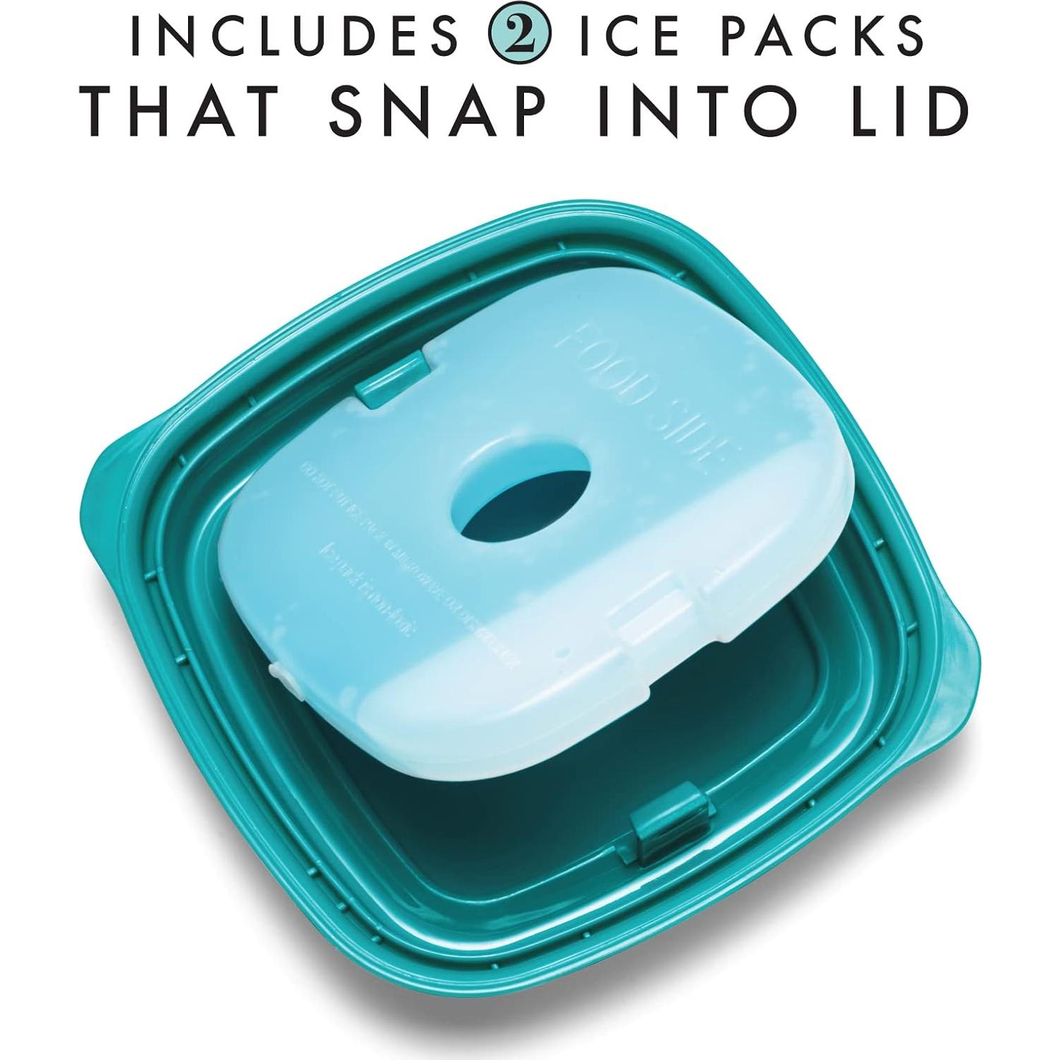 Contenedores de Plástico Fit & Fresh 4pk 8oz A Prueba de Fugas