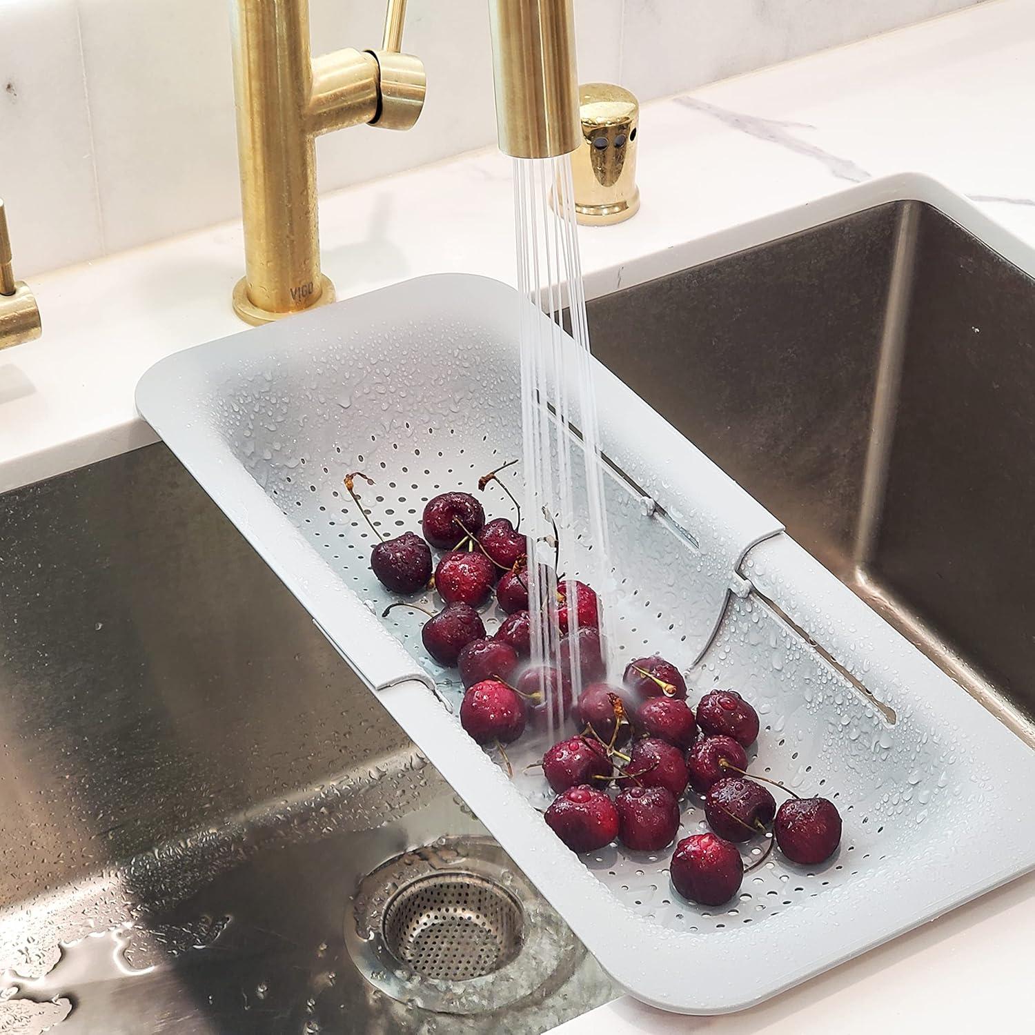 Colador Expandible Makerstep Gris 49.5x20.3 cm - Cocina