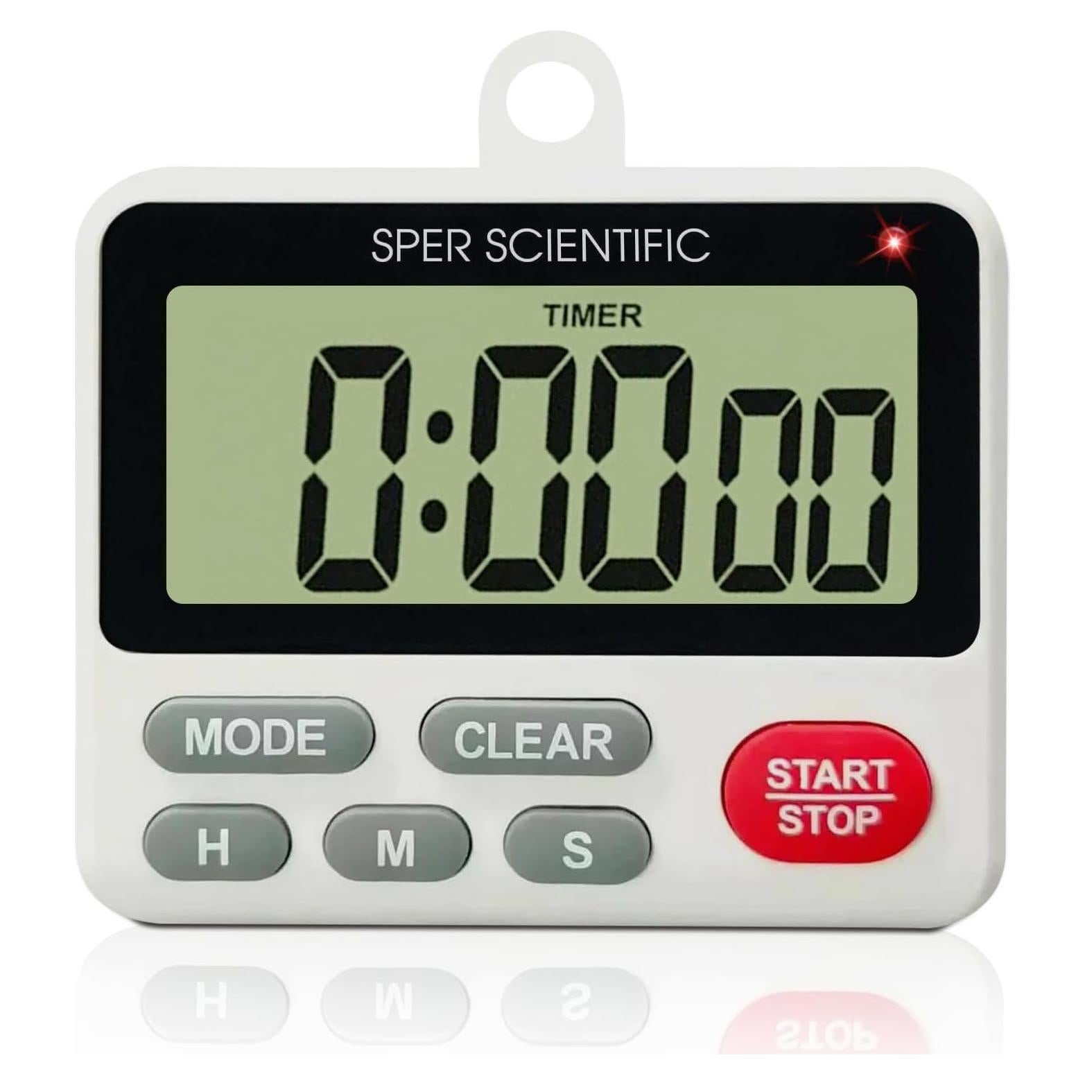 Temporizador Digital de 24 Horas Sper Scientific 810001 con Alarma y Luz LED