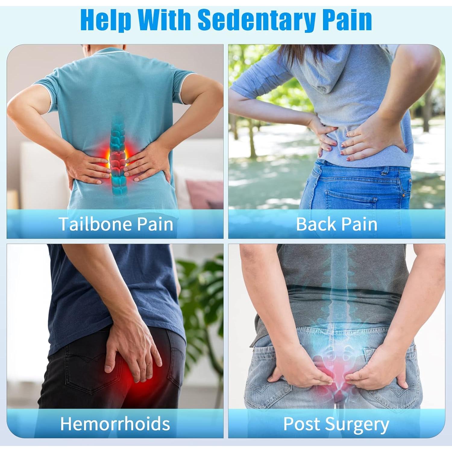 Cojín de Asiento Ergonómico BlissTrends - Alivio Dolor Cola