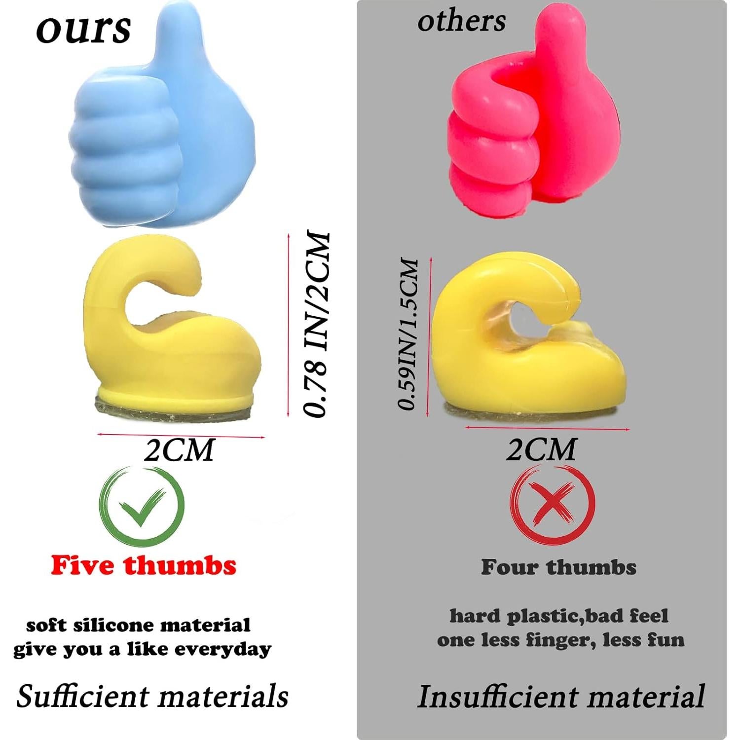 16 Ganchos Adhesivos de Silicona AELITOK para Cables y Llaves