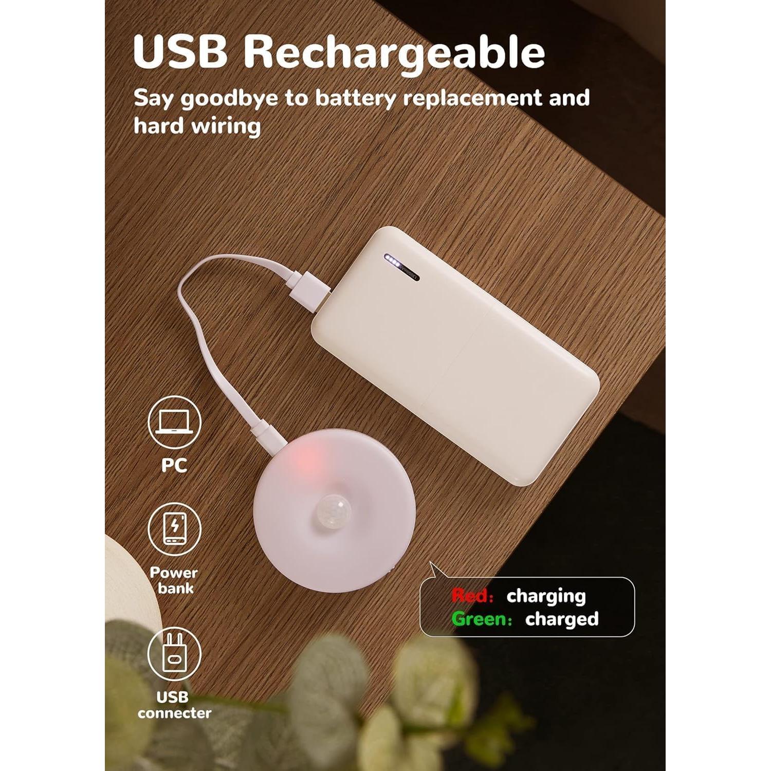 Homelist 3 Paquete Luces LED Puck con Sensor de Movimiento