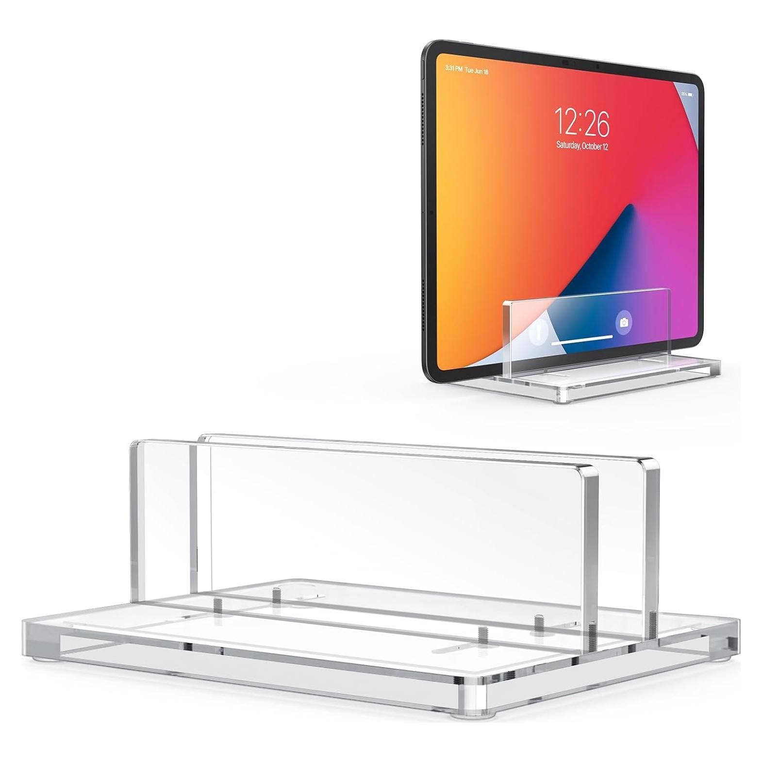 Soporte Vertical para Laptop OMOTON Acrílico Ajustable 17"