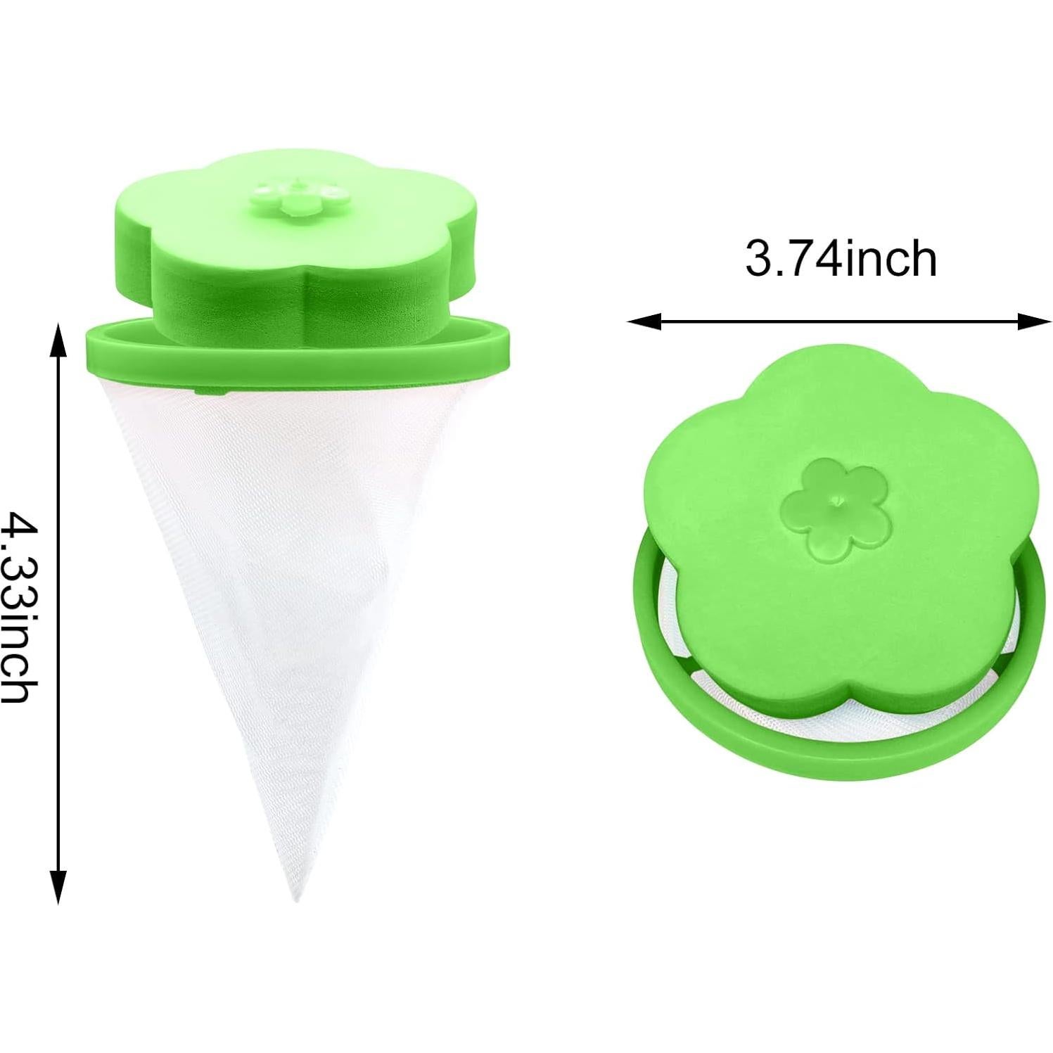 Capturador de pelusa NEIJIANG 4 piezas verde para lavadora