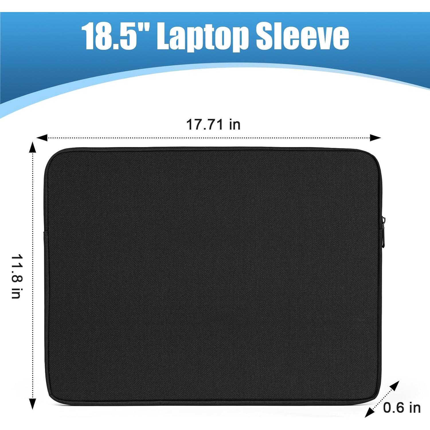 Funda para Laptop Ctemnpho 18.5" Negra, Protección Ligera