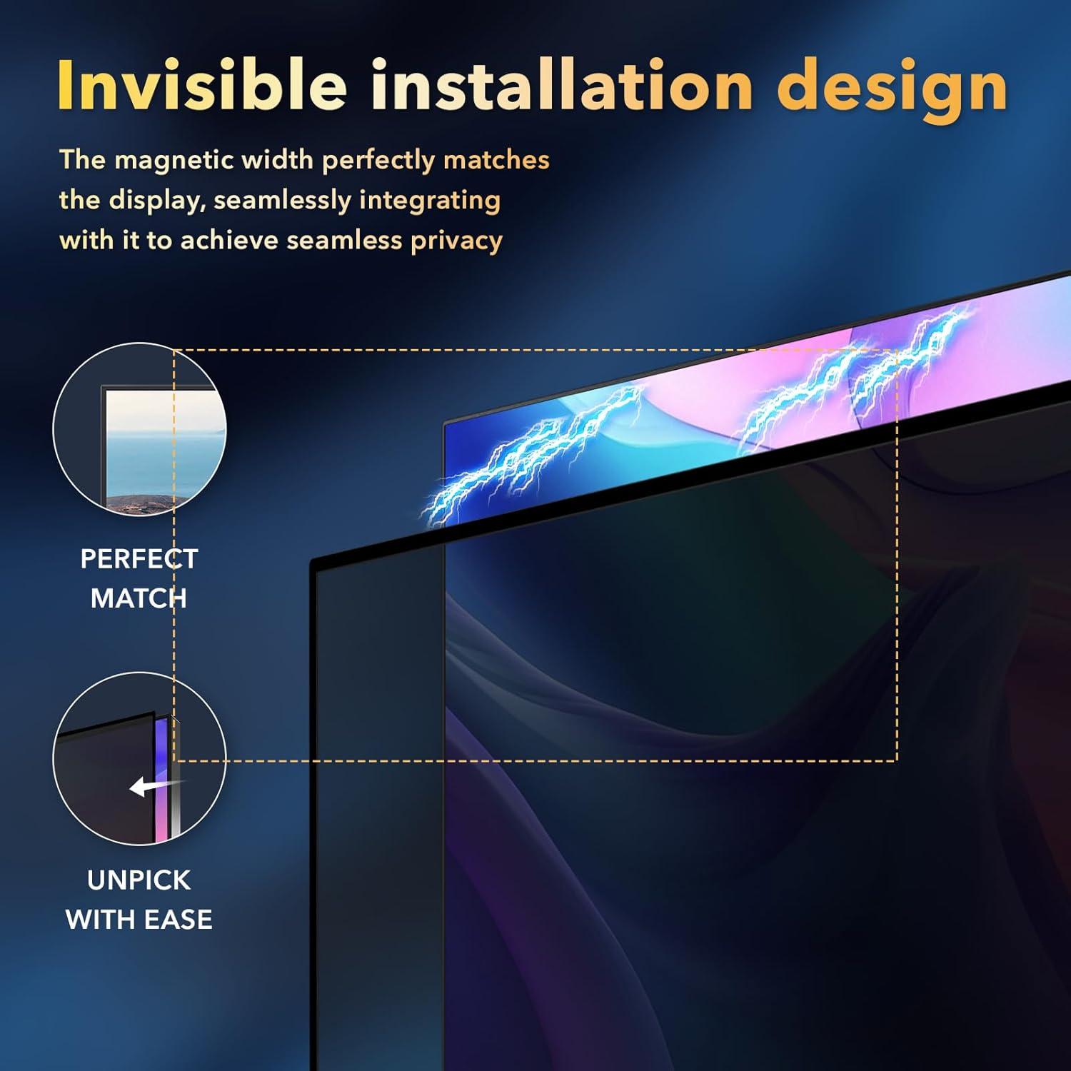 Filtro de Privacidad Magnético JEEETINTX 2 Pack 24" Antirreflejo