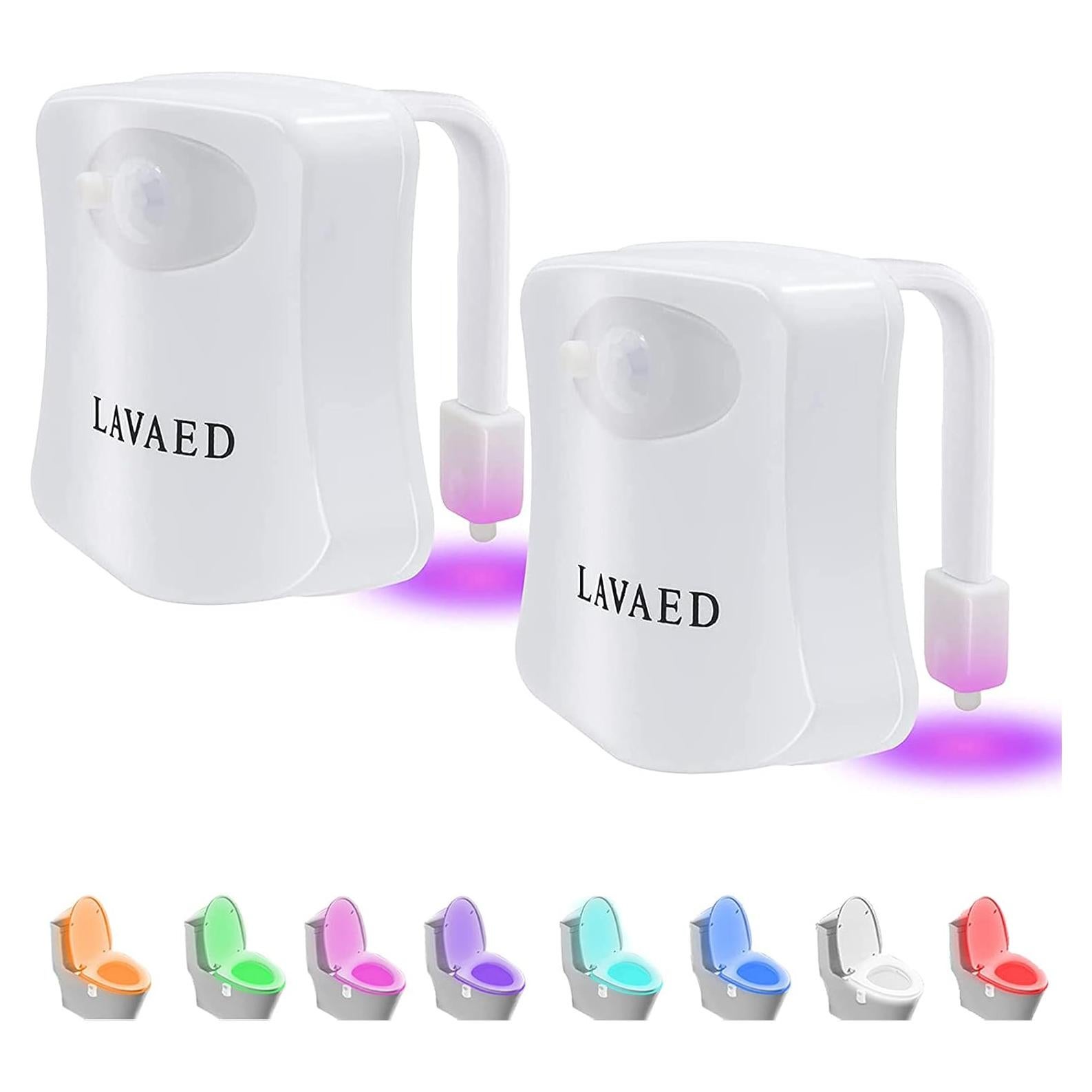 Paquete de 2 luces nocturnas LED para inodoro ALEDECO