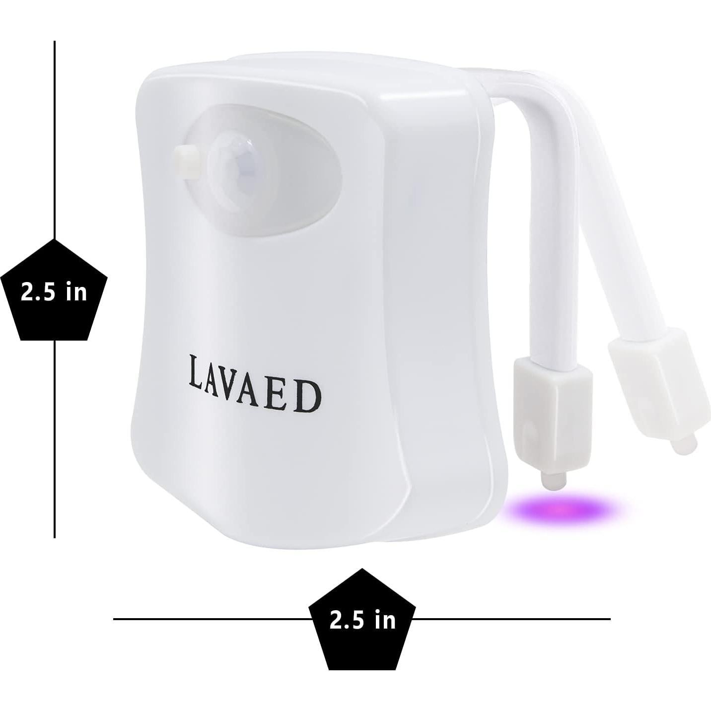 Paquete de 2 luces nocturnas LED para inodoro ALEDECO