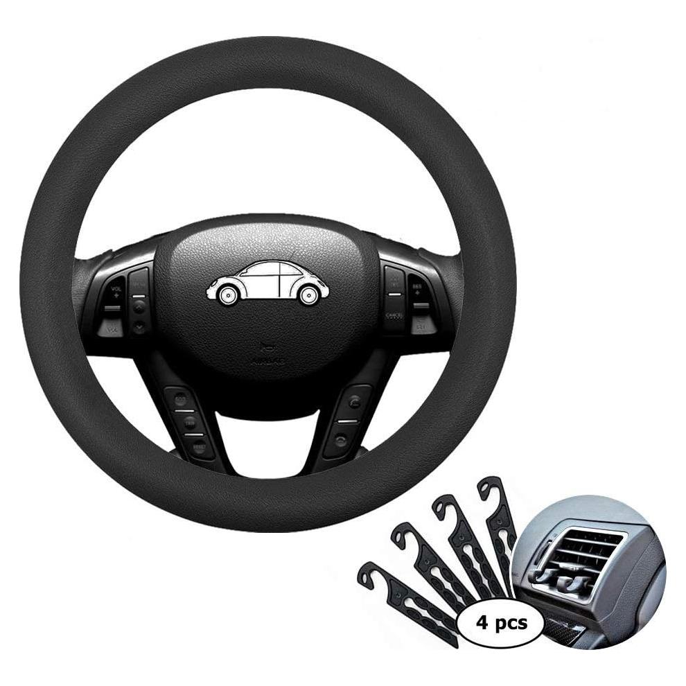 Cubierta de Volante de Silicona CNYMANY 33-38cm Negra