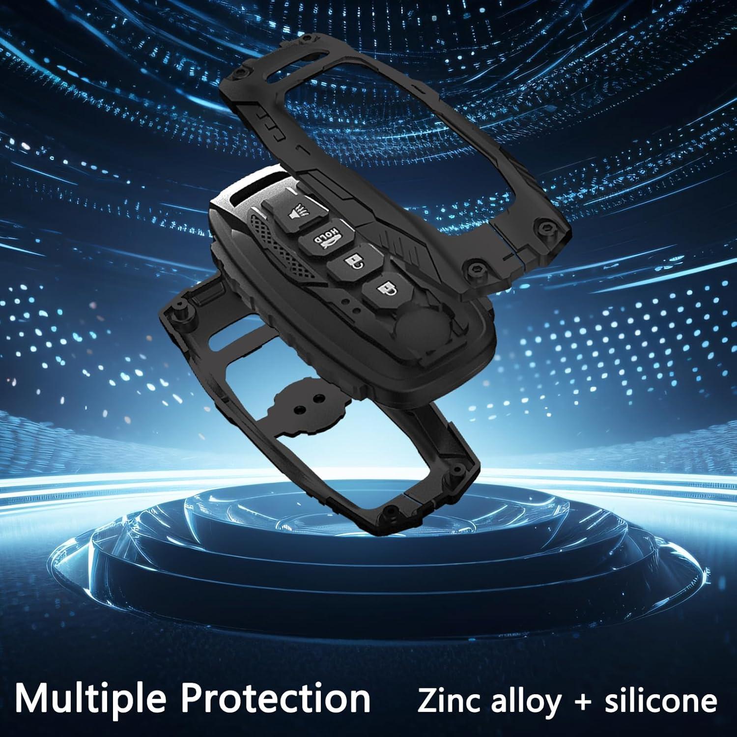 Funda de Llave de Coche Cavlobe para Nissan 4 Botones Negra