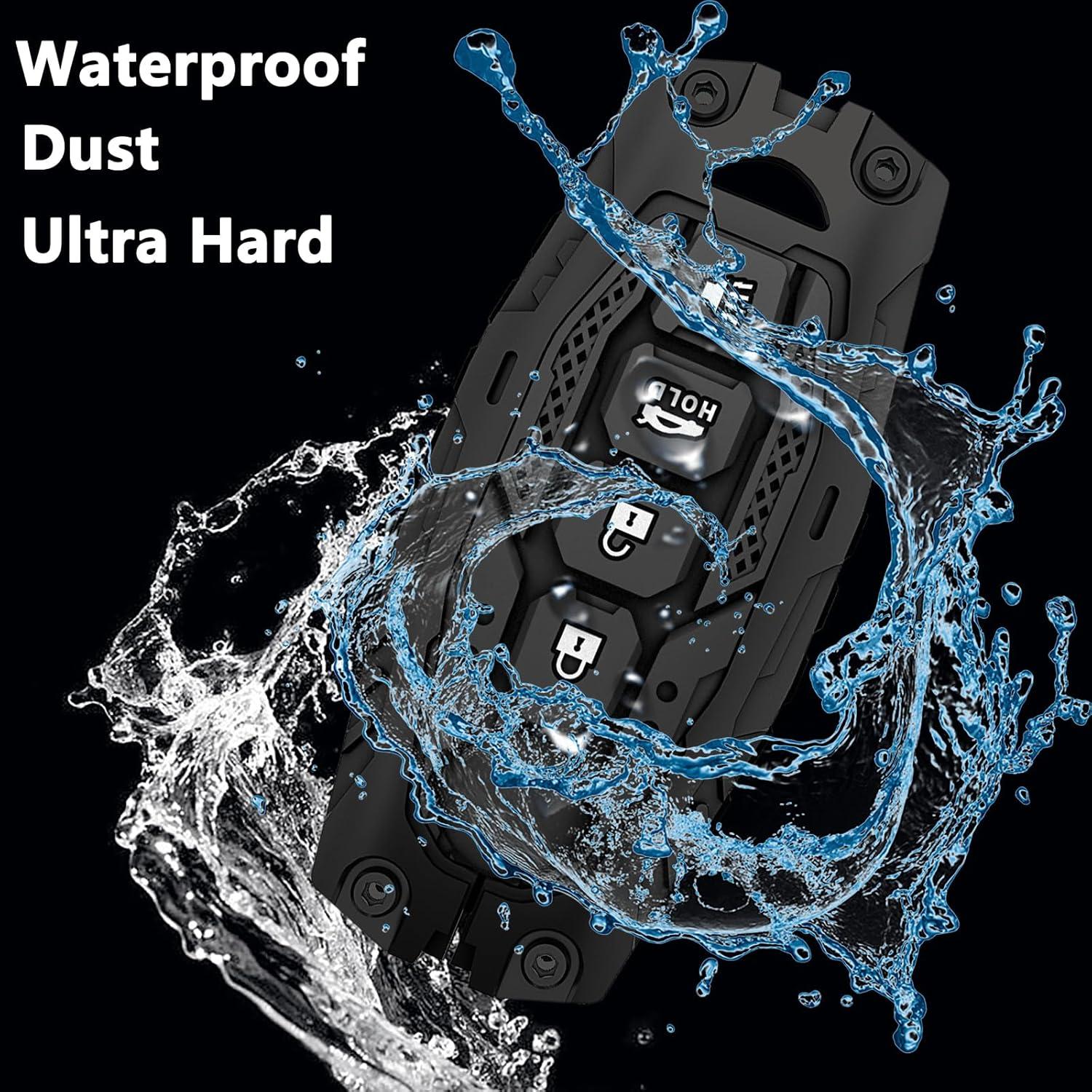 Funda de Llave de Coche Cavlobe para Nissan 4 Botones Negra