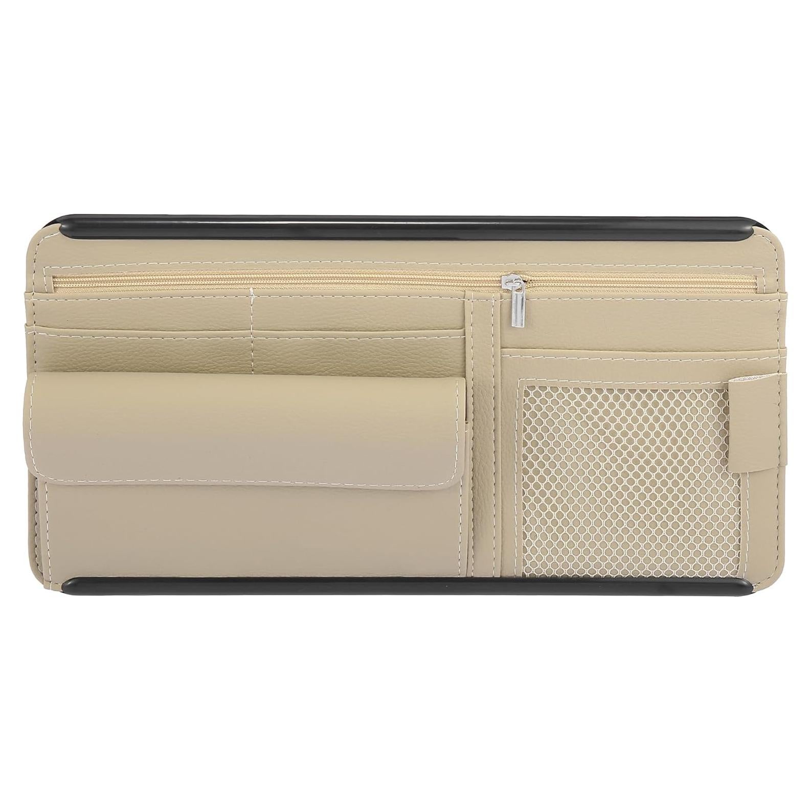 Organizador Universal para Visera del Coche X AUTOHAUX Beige
