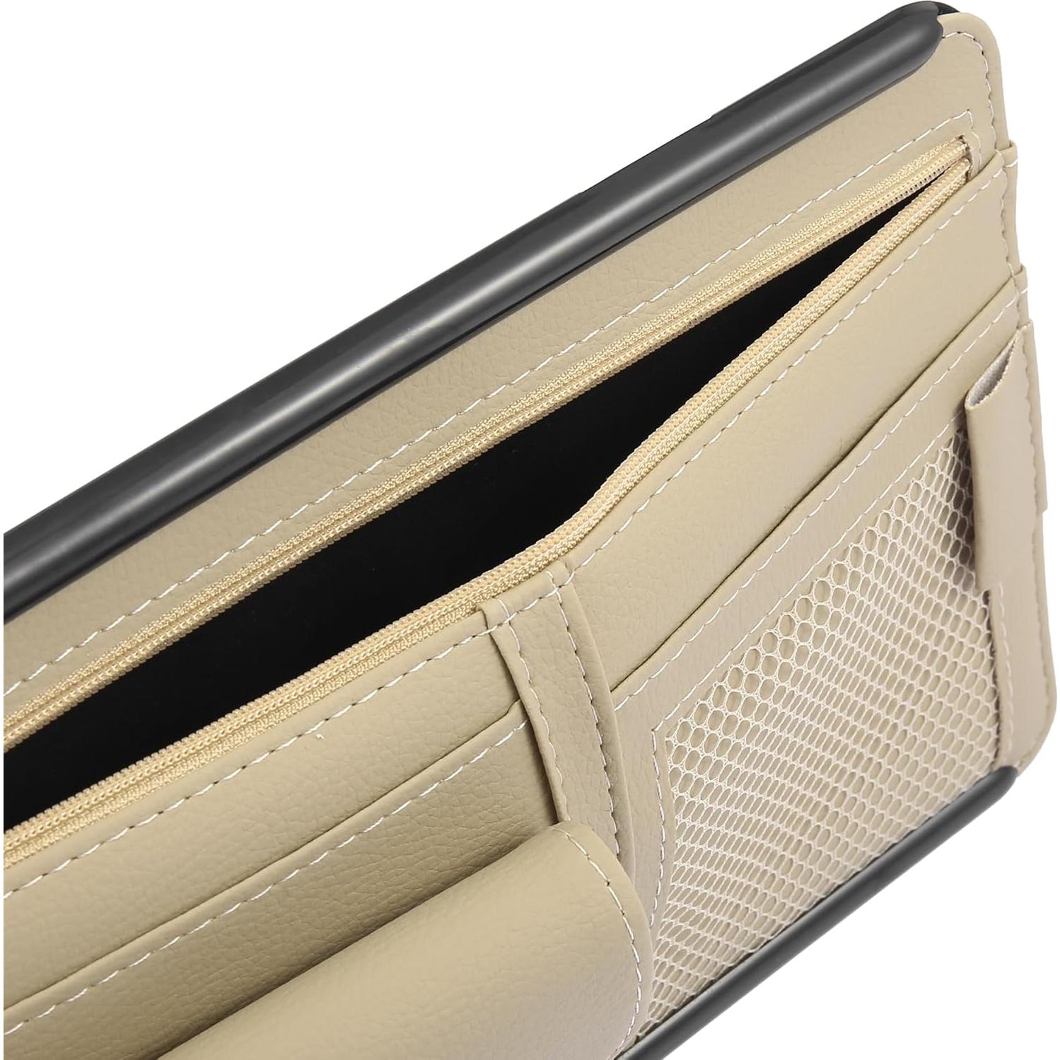 Organizador Universal para Visera del Coche X AUTOHAUX Beige