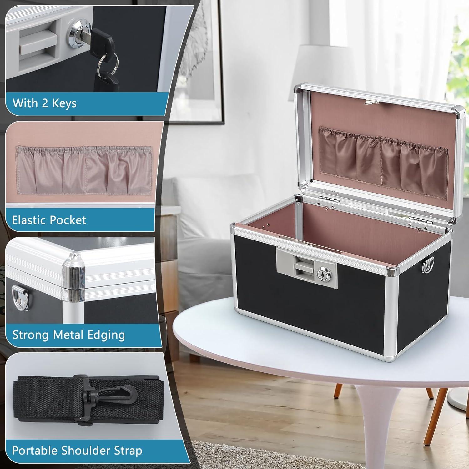 Caja de Seguridad para Medicamentos KYODOLED Negra 31x20.8x19.8 cm