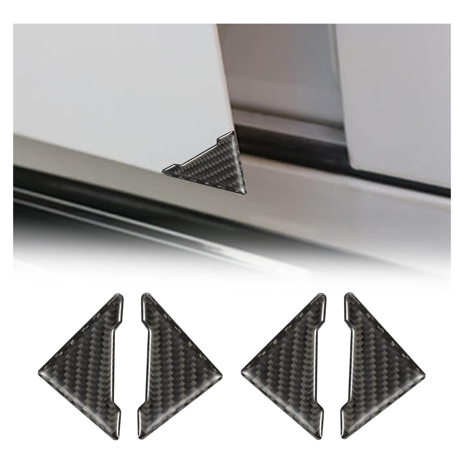 TOMALL Tiras Anticolisión para Puertas de Coche Fibra Carbono