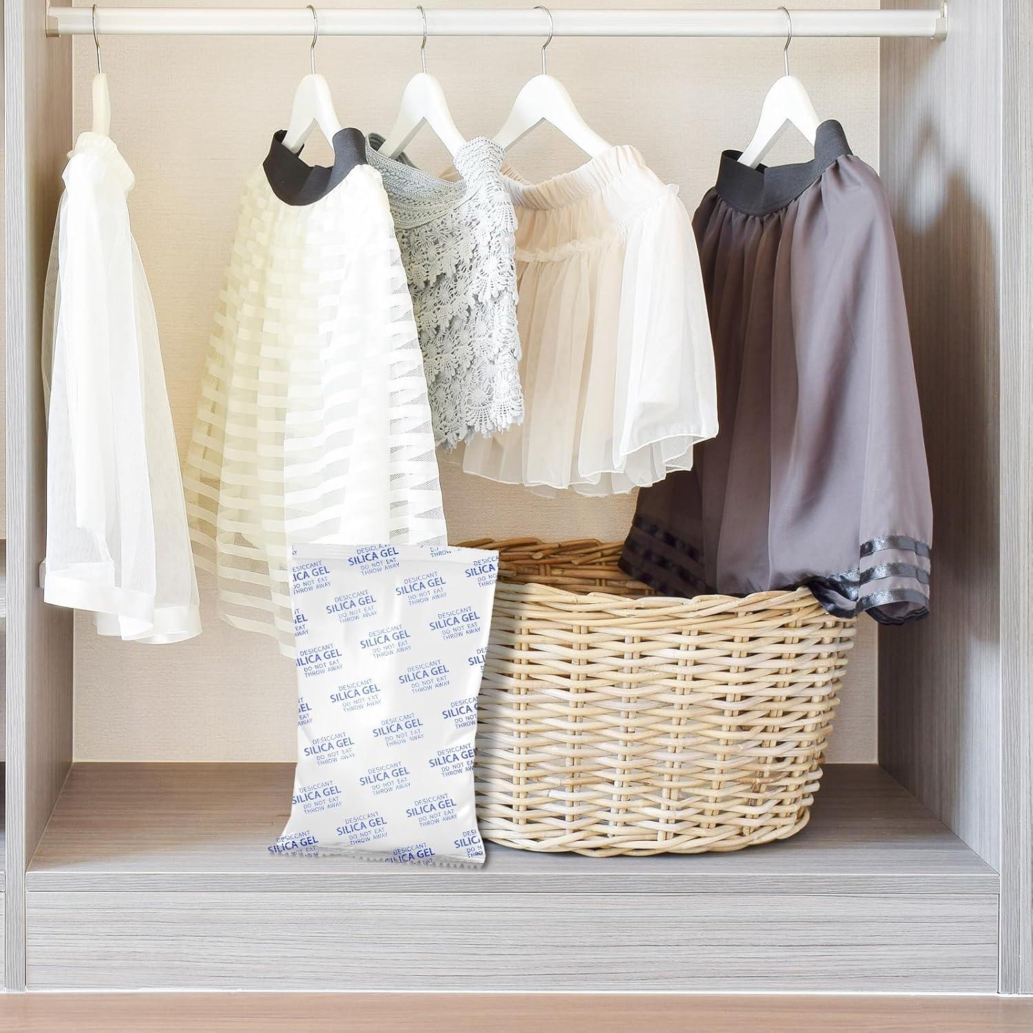 Paquetes de Gel de Sílice 600g - Suobo, 3 Unidades, Deshidratantes Reutilizables