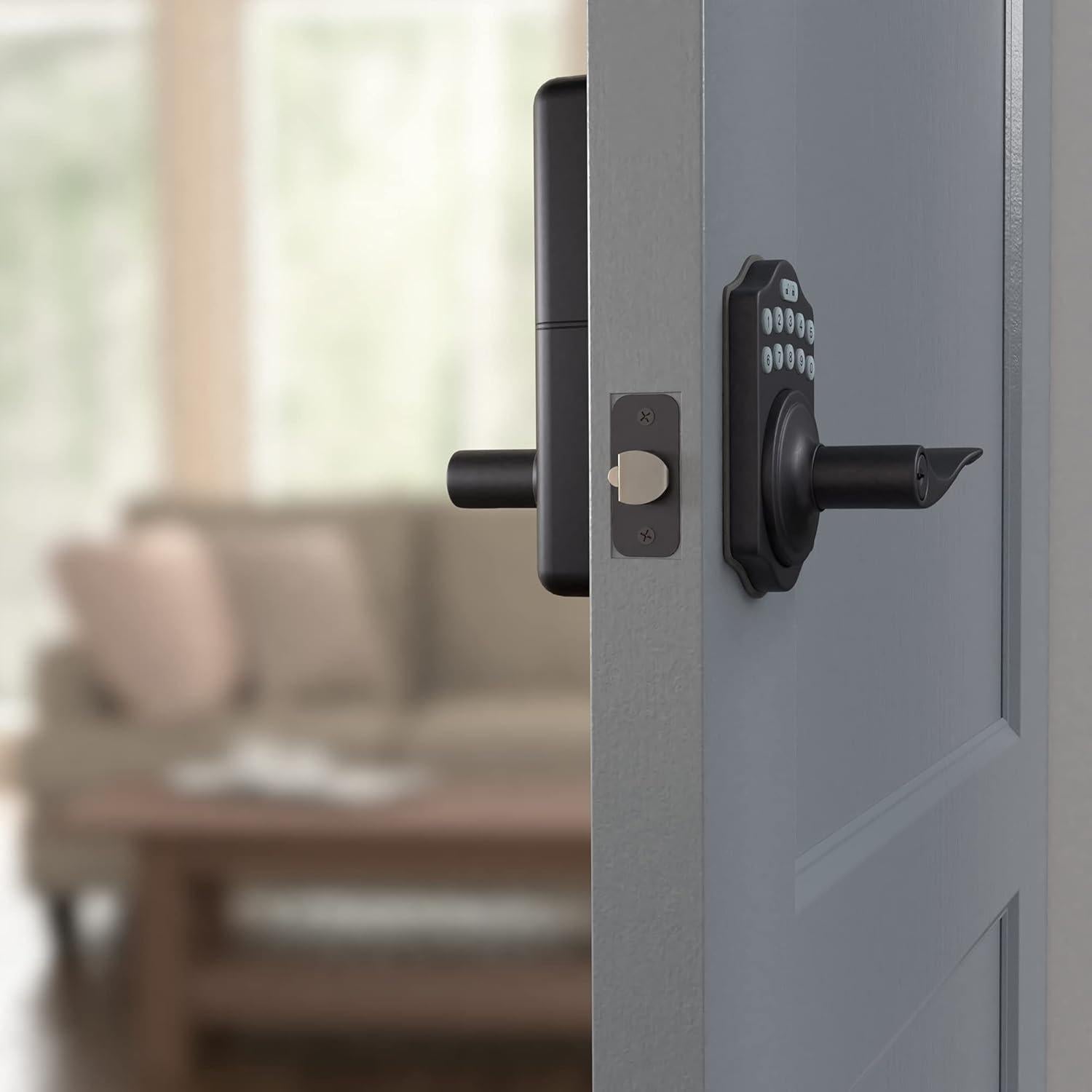 Cerradura Electrónica Sin Llave Amazon Basics PTQ4900 - Negro Mate