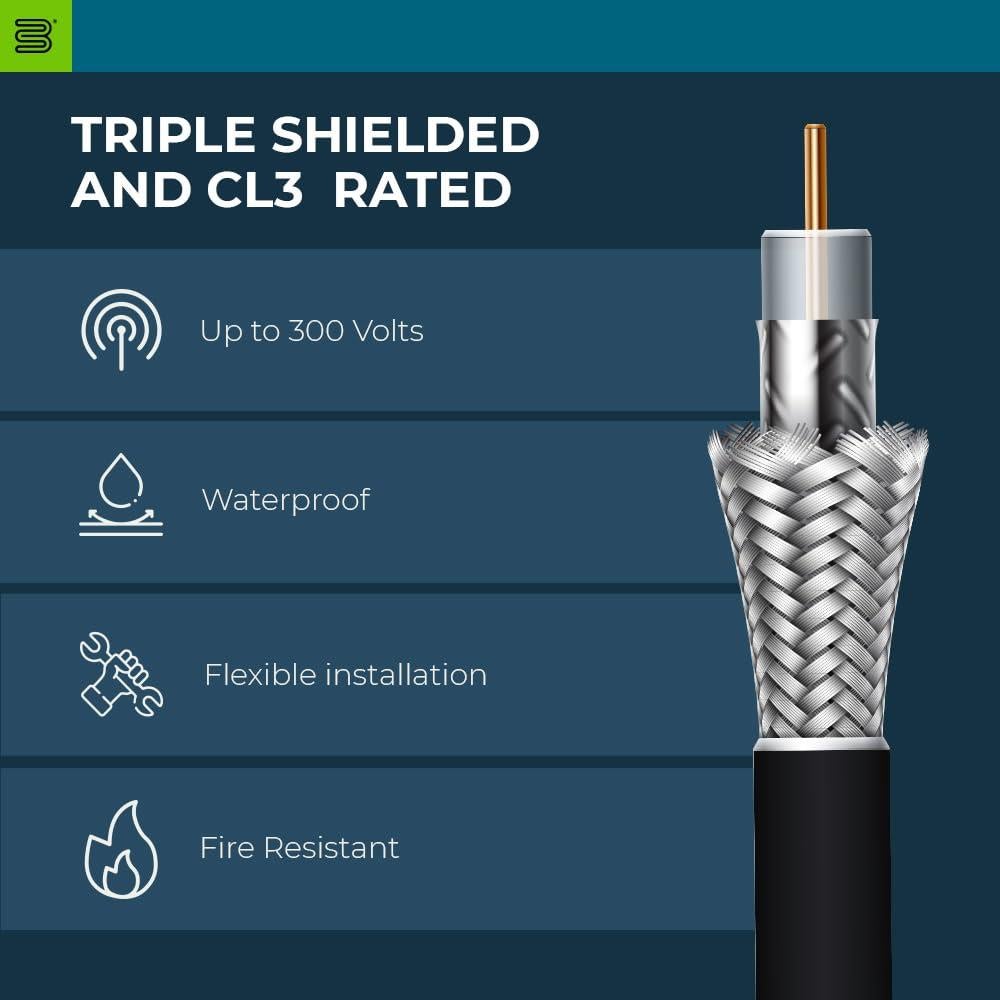 Cable Coaxial Bolton 400 - 0.61m N-Macho a N-Macho 50 Ohm