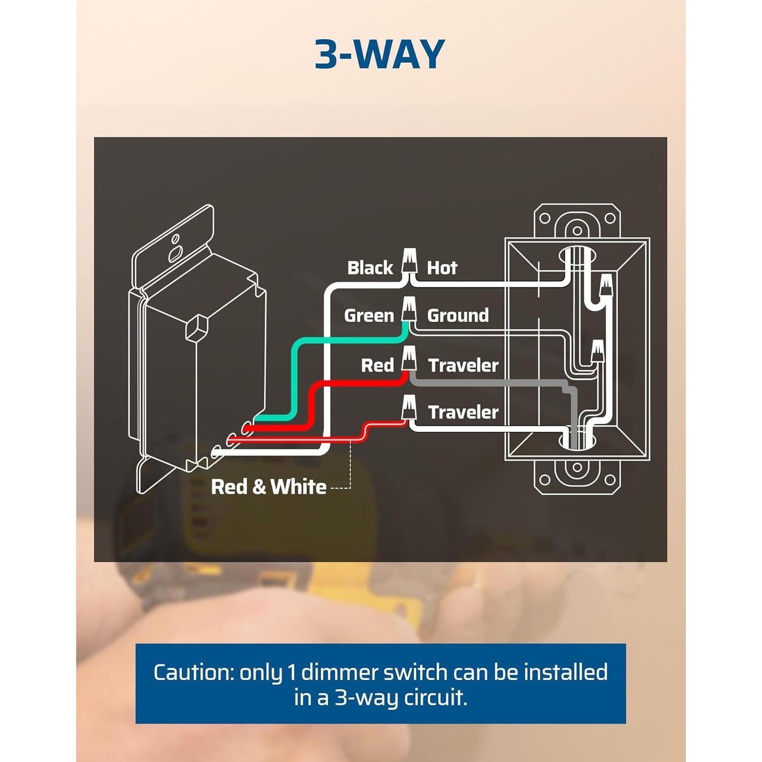 Interruptor Regulador Dewenwils 600W Incandescente y 150W LED