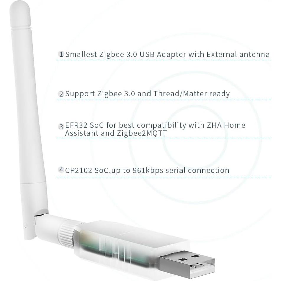 Coordinador Zigbee 3.0 SMLIGHT SLZB-07 Mini USB 20dB