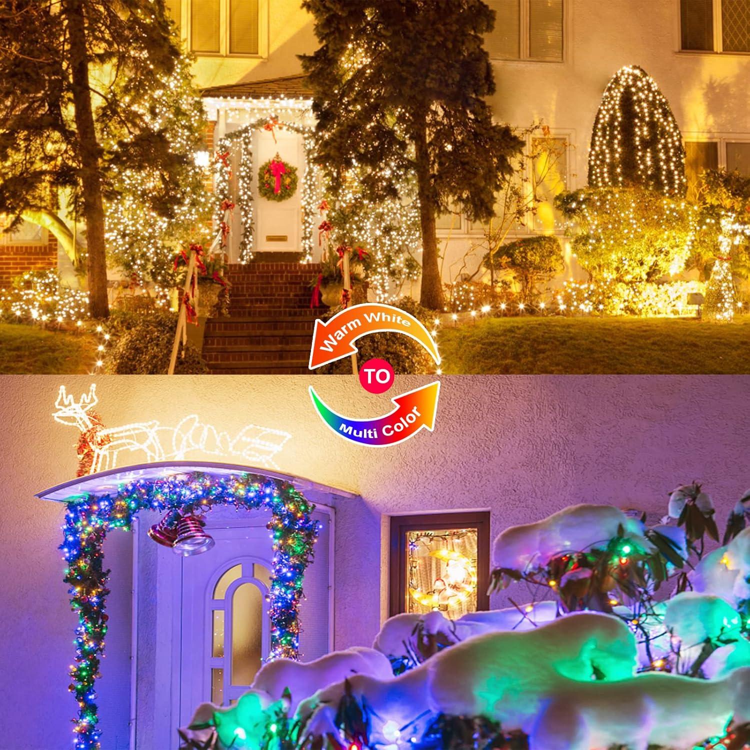 Luces de Navidad Solares JMEXSUSS 100 LED 10m IP44