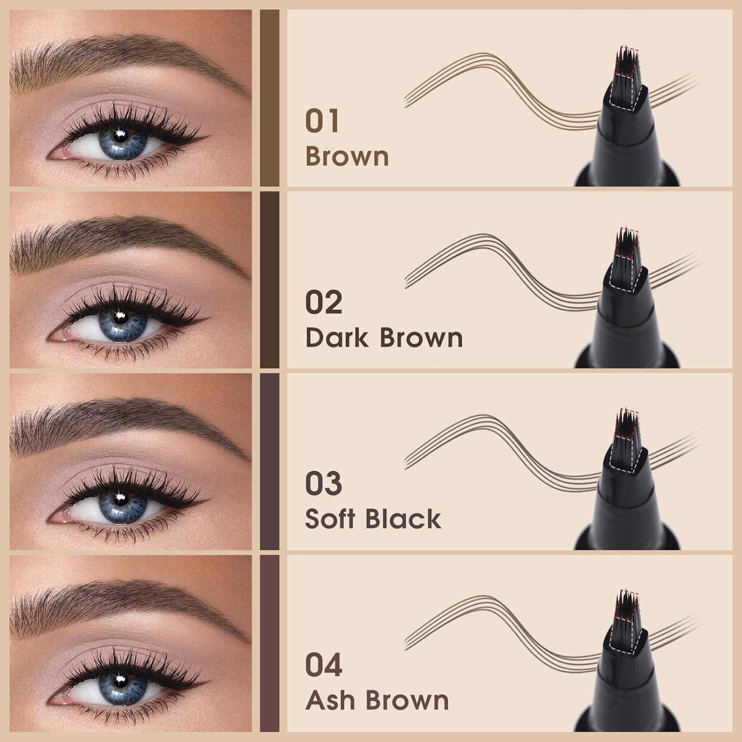 Lápiz de Cejas Microblading UCANBE 01 Marrón - Punta Angulada