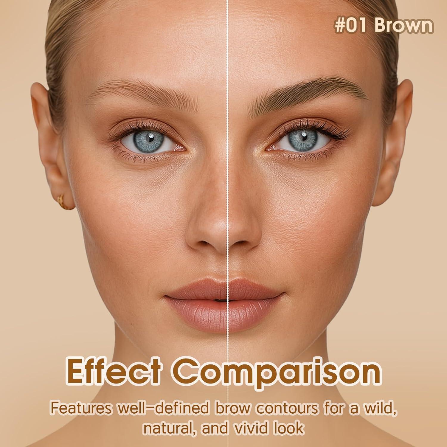 Lápiz de Cejas Microblading UCANBE 01 Marrón - Punta Angulada