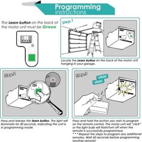 Control Remoto de Puerta de Garaje Garage Stop 784-48945 Verde