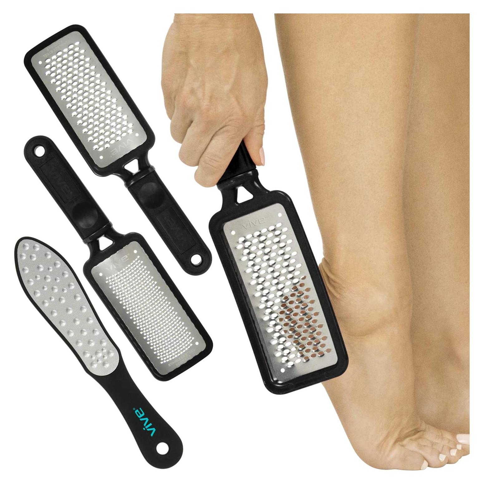 Juego de 3 Limadoras de Pies Vive - Acero Inoxidable