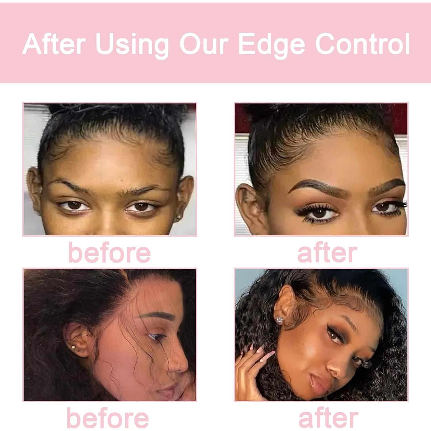 Kit Control de Bordes para Cabello Negro WOZUTUNT - 6 Piezas